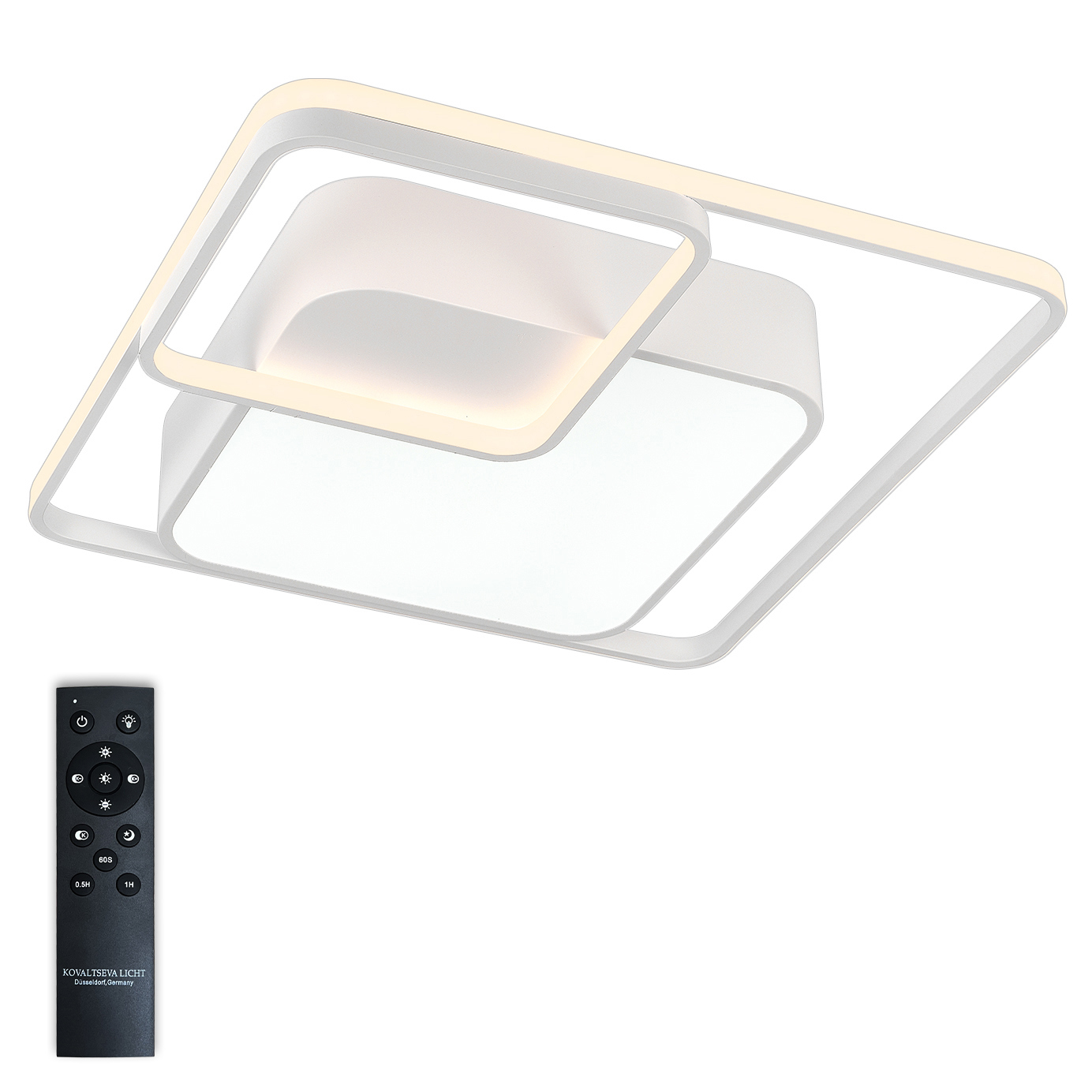 Изображение товара Люстра потолочная светодиодная Natali Kovaltseva 160W с пультом и регулируемым светом