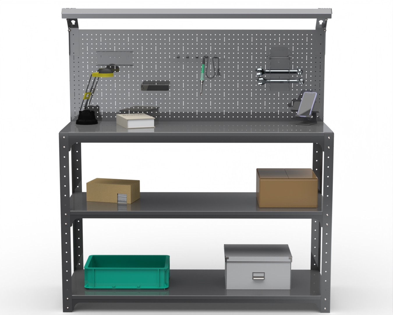 Изображение товара Стол-верстак Metalex 205336 950x1300x600 мм, максимальная нагрузка 260 кг