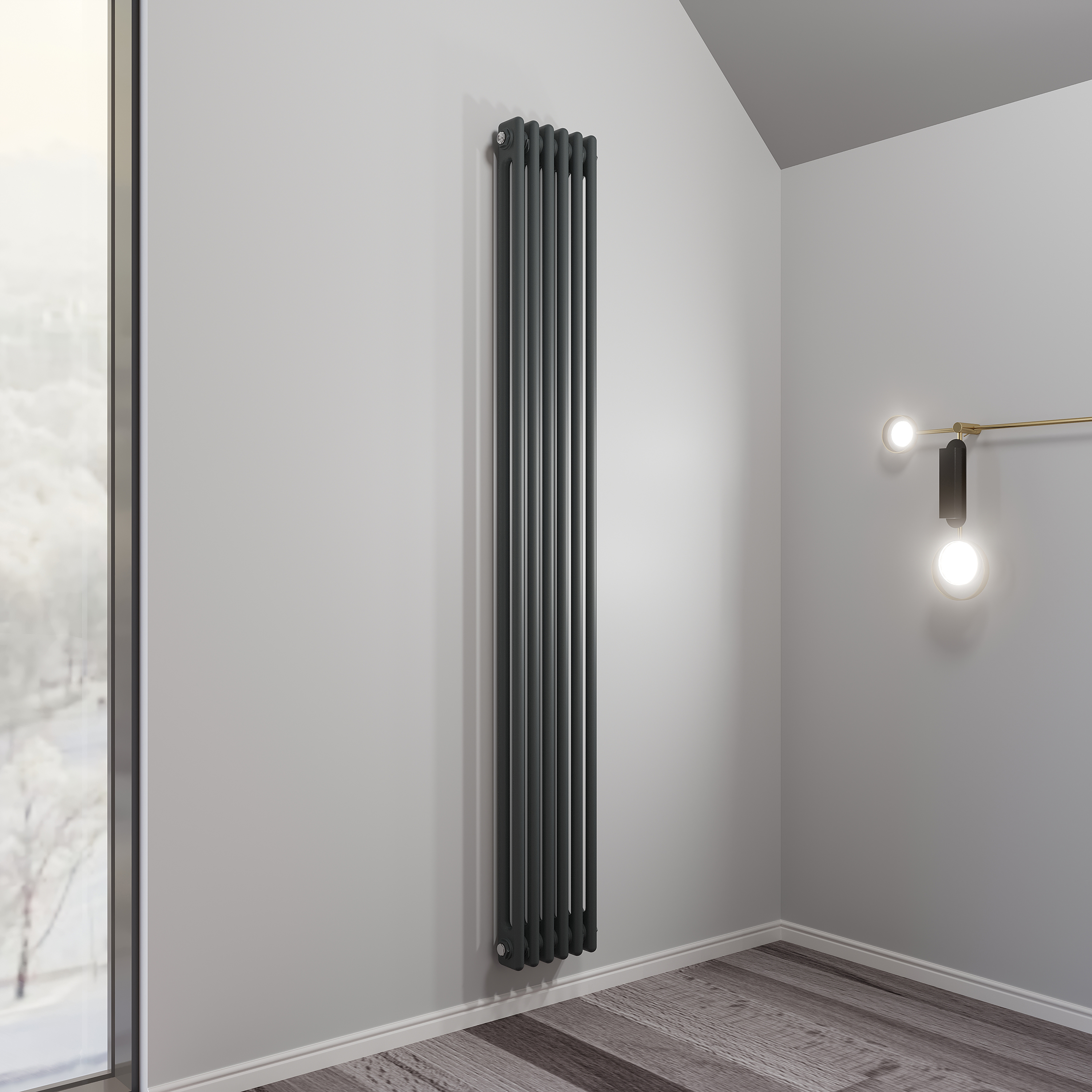 Изображение товара Радиатор трубчатый Faberg Extra 2 6 секций стальной серый