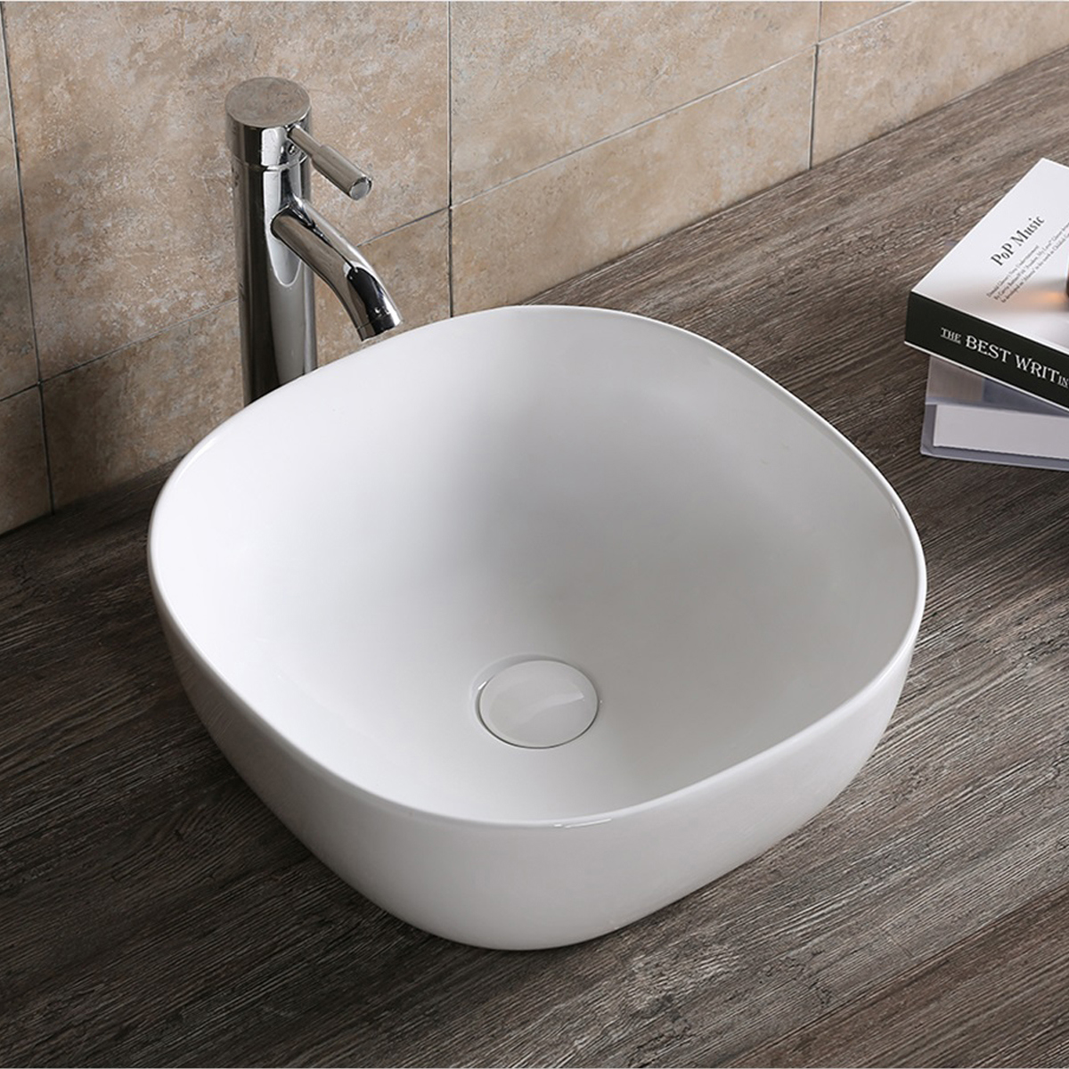 Изображение товара Раковина накладная Ceruttispa 9599 40см цвет белый