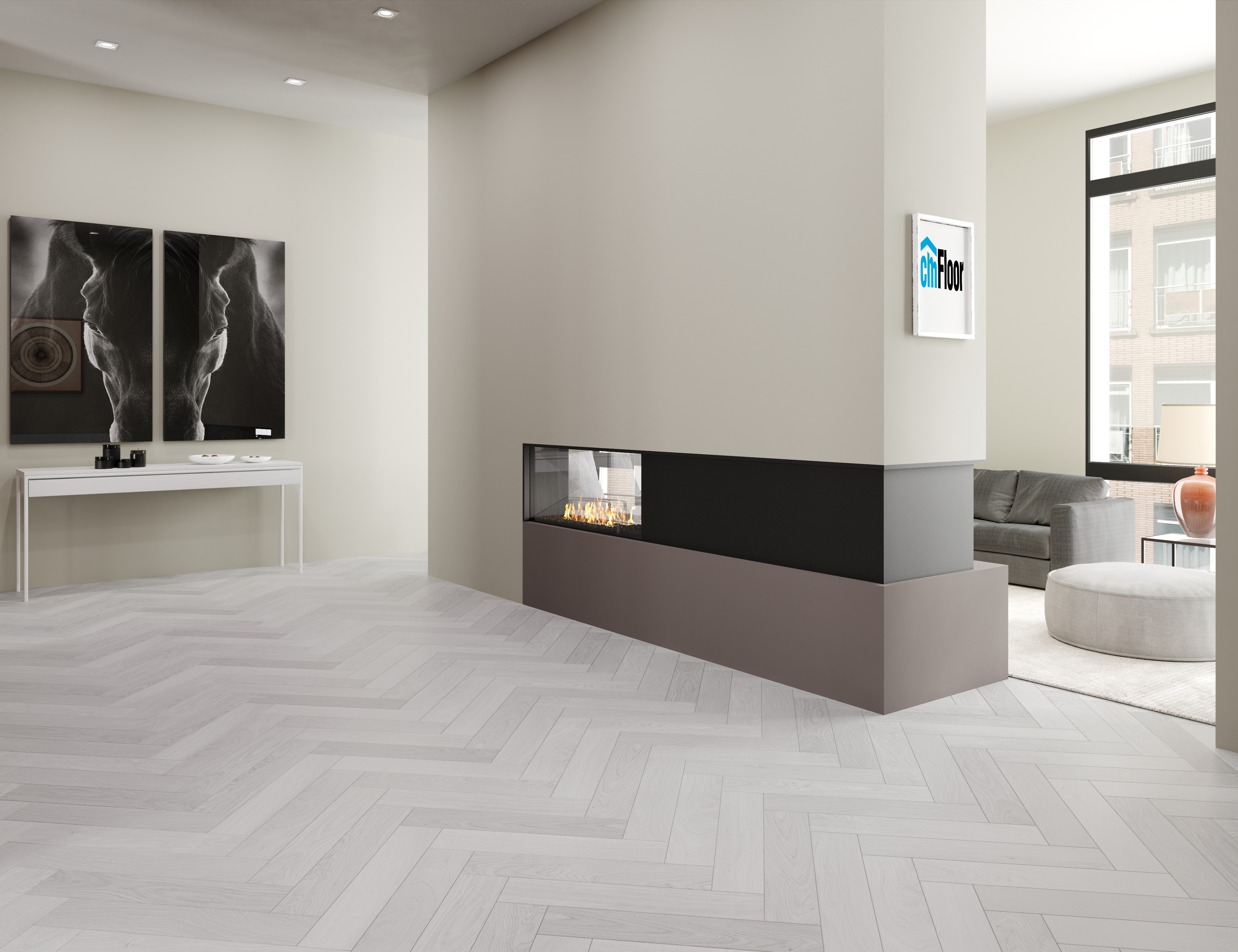 Изображение товара SPC плитка CM Floor Parkett 02 Дуб Белый 43 класс толщина 5.50 мм 1.78 м², цена за упаковку