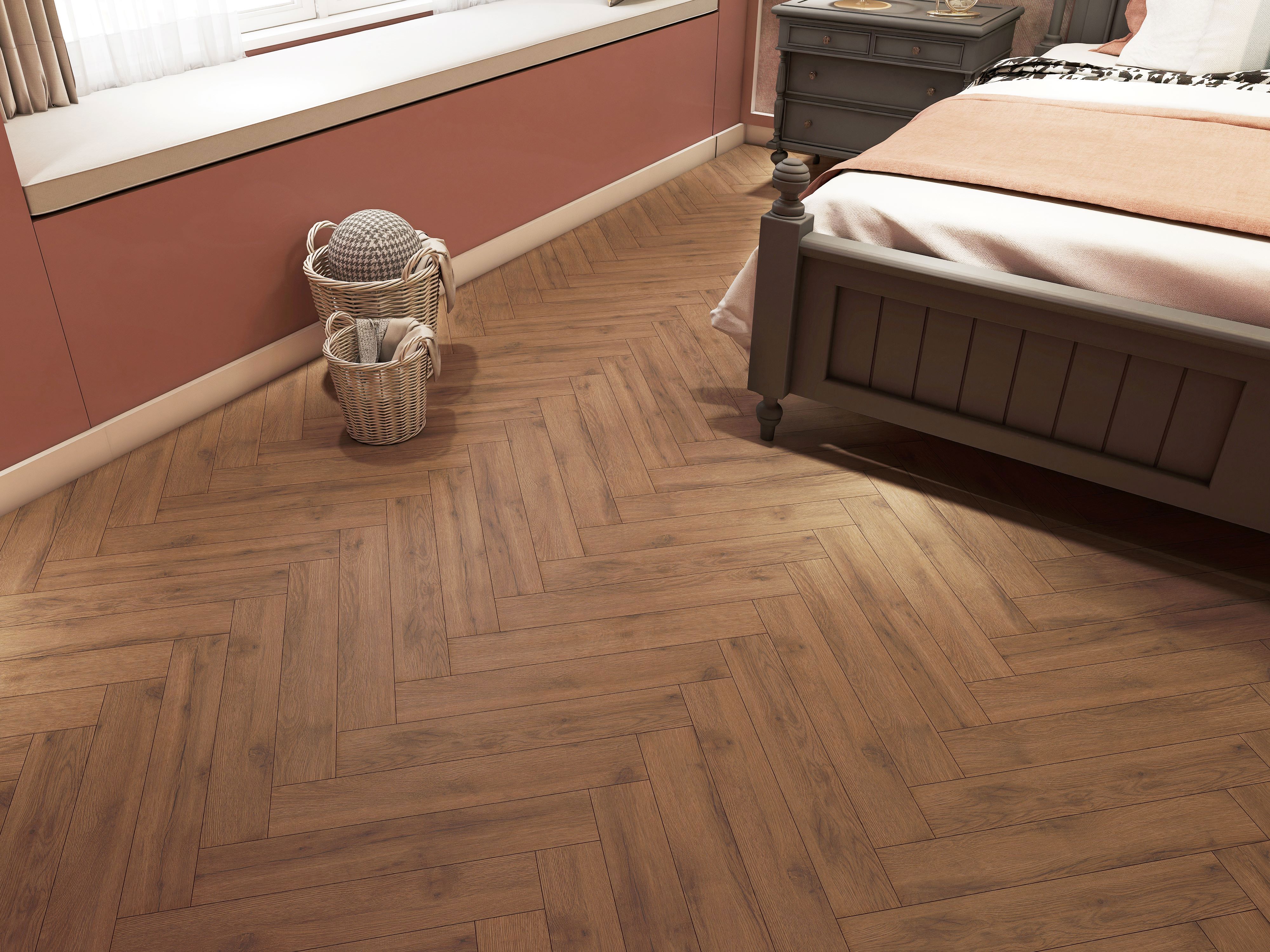 Изображение товара Ламинат Icon Oak Brash 33 класс 8 мм с фаской, елочкой, влагостойкий