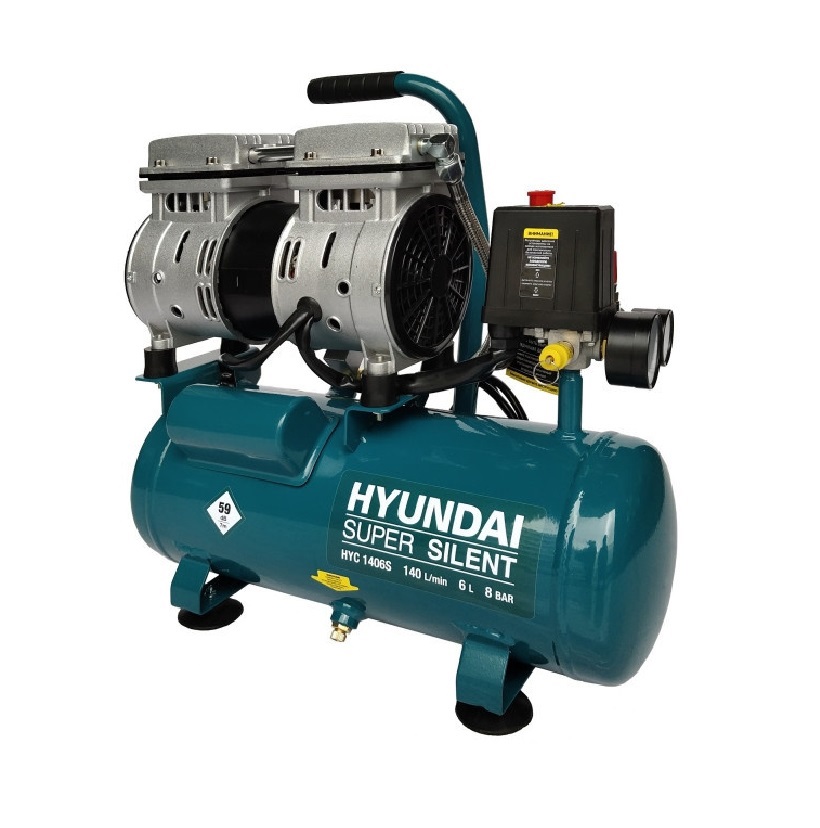 Изображение товара Компрессор Hyundai Hyc 1406s, 6 л, 140 л/мин