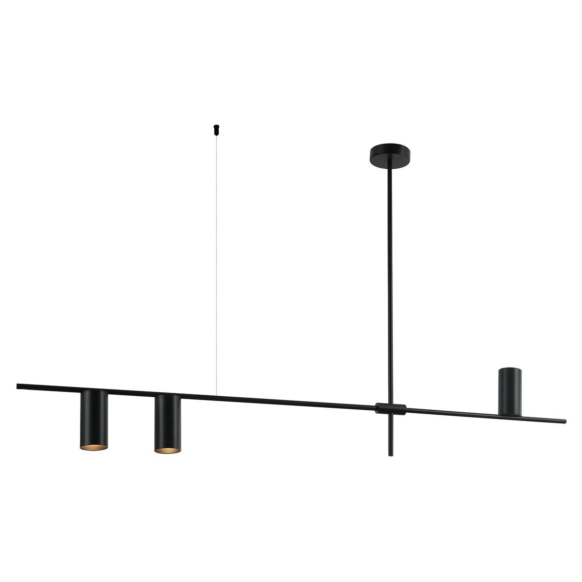 Изображение товара Люстра подвесная светодиодная Kink light Рия 07621-3.19 15 м² нейтральный белый свет цвет черный