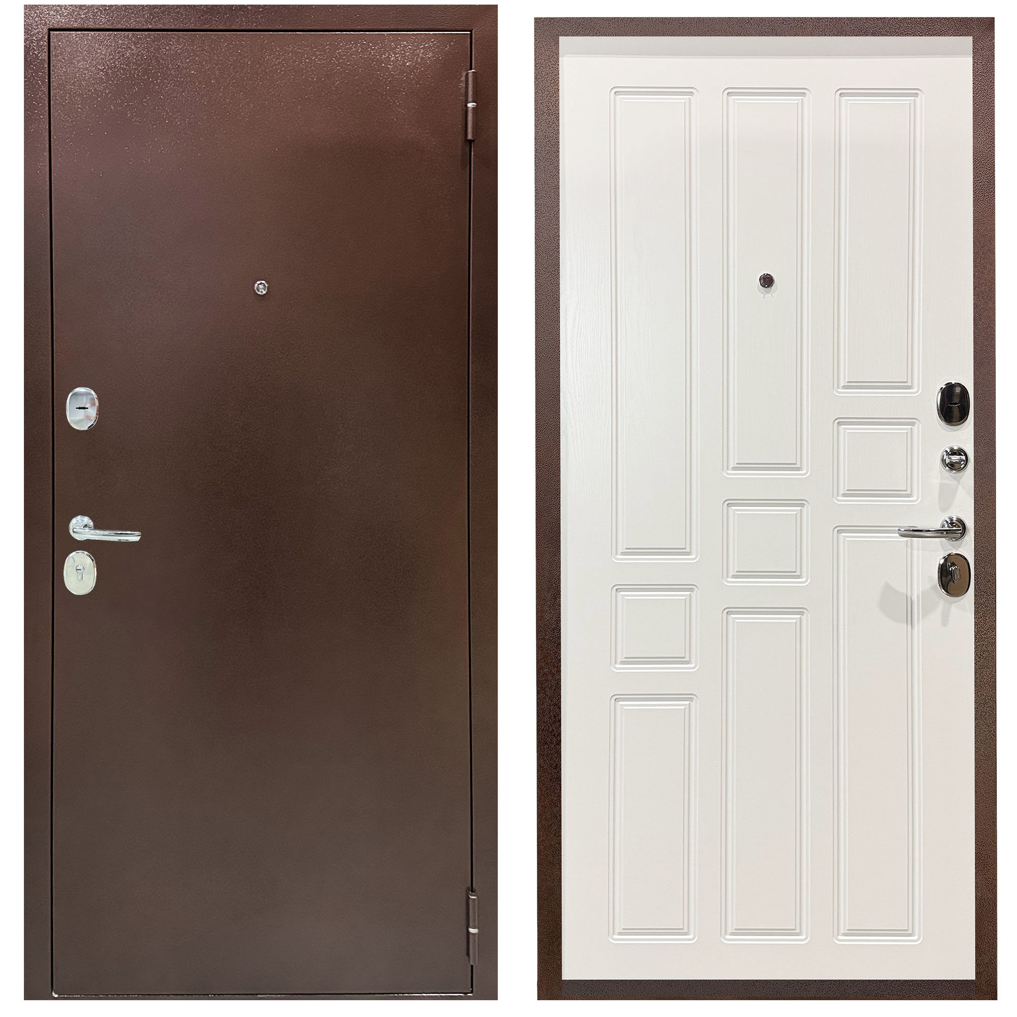 Изображение товара Входная дверь Foreman Foreman-f5 правый 205x96см цвет гофрированный картон/дуб белый