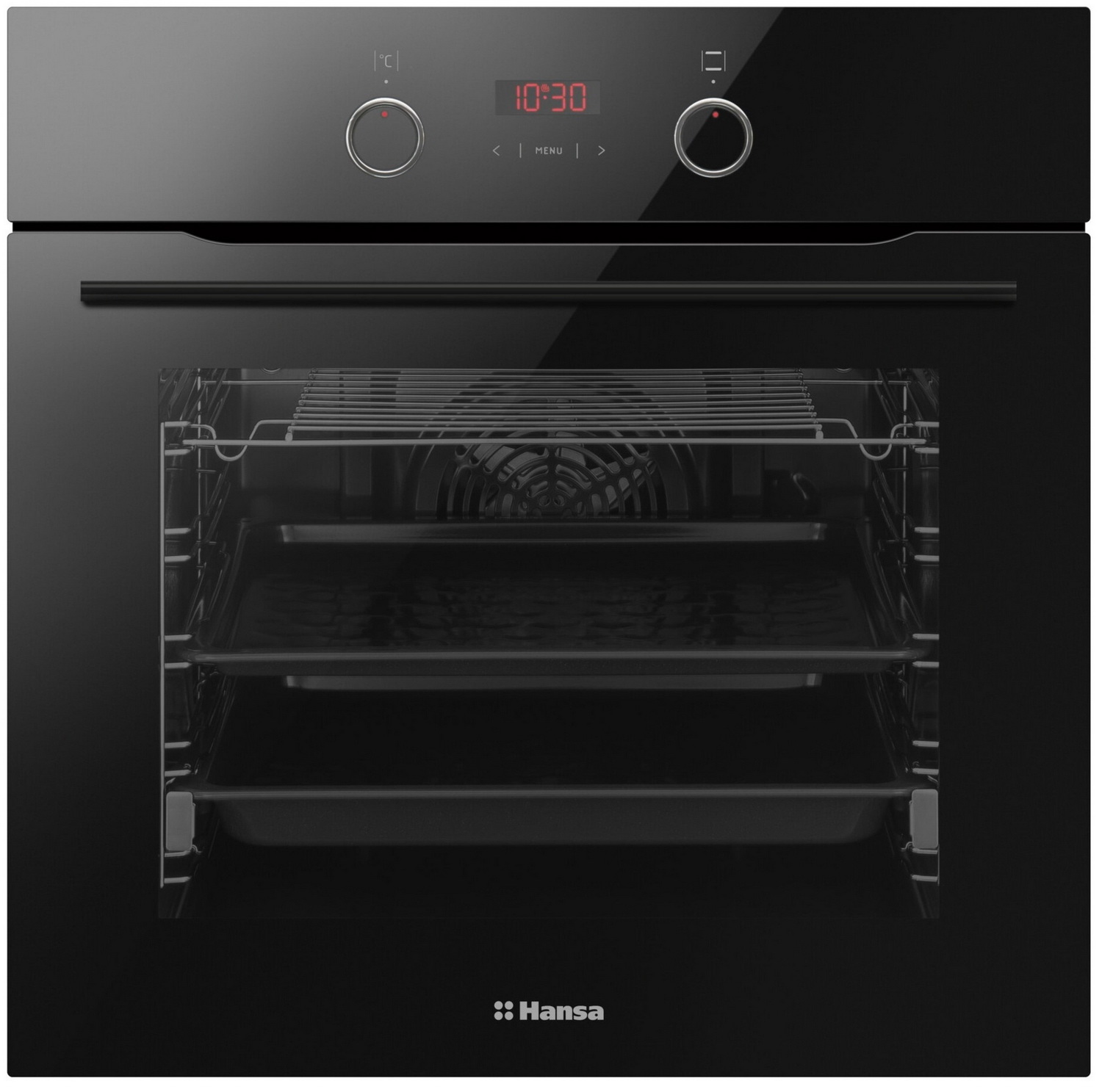 Изображение товара Встраиваемый электропечь Hansa Boes68438 65л черный с функциями конвекции и гриля