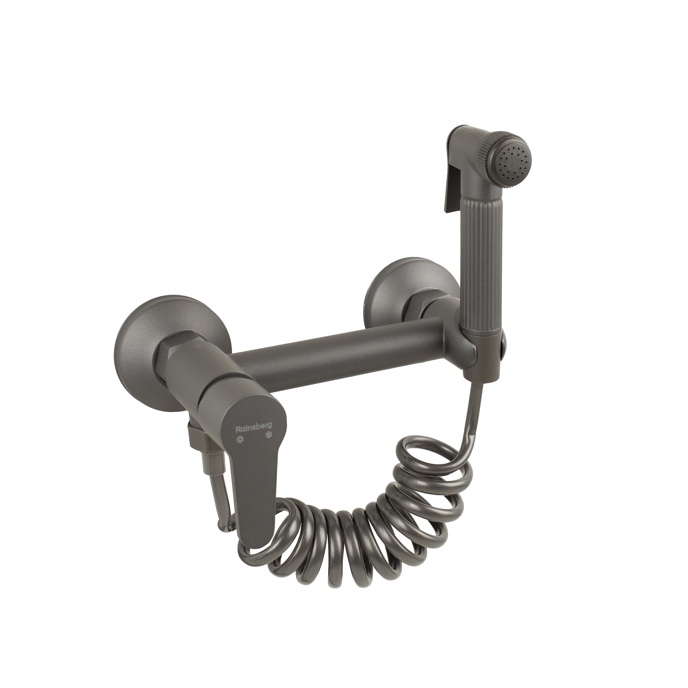 Изображение товара Набор гигиенического душа Rainsberg RH515Y графит смеситель шланг лейка комплект