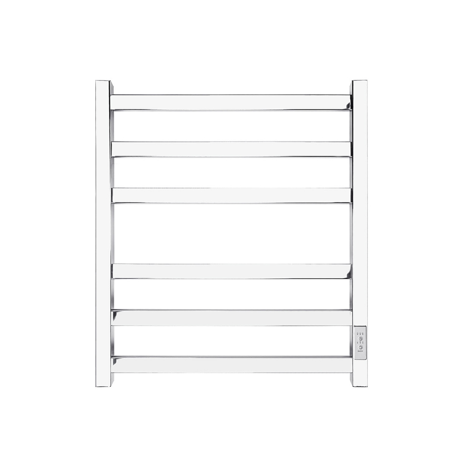 Изображение товара Полотенцесушитель электрический Primoclima Nox 30 E Inox 500x600 мм 97 Вт с терморегулятором лесенка цвет полированная нержавеющая сталь