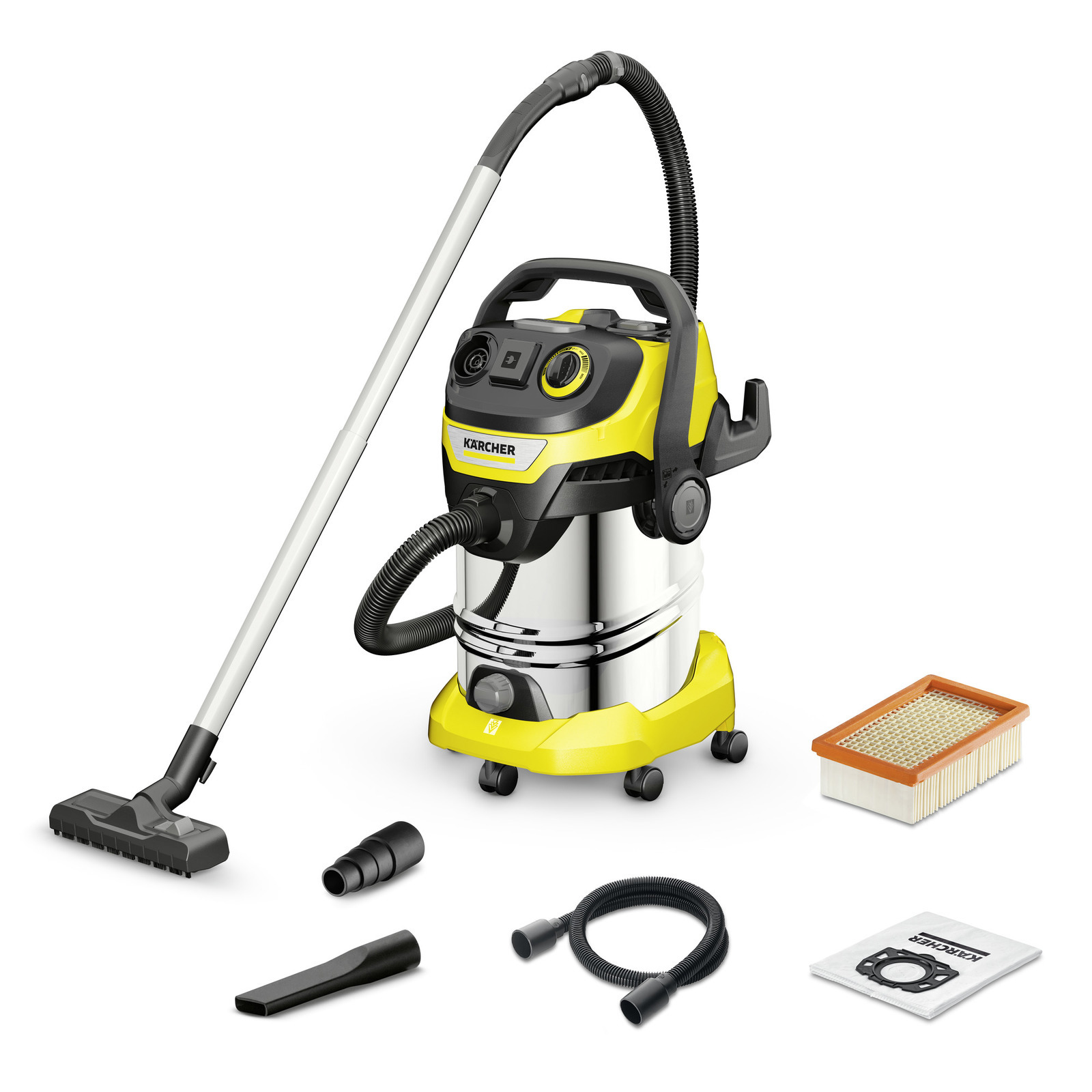 Изображение товара Пылесос строительный Karcher WD 6 P S V30/8/35/T сверхмощный и энергоэффективный
