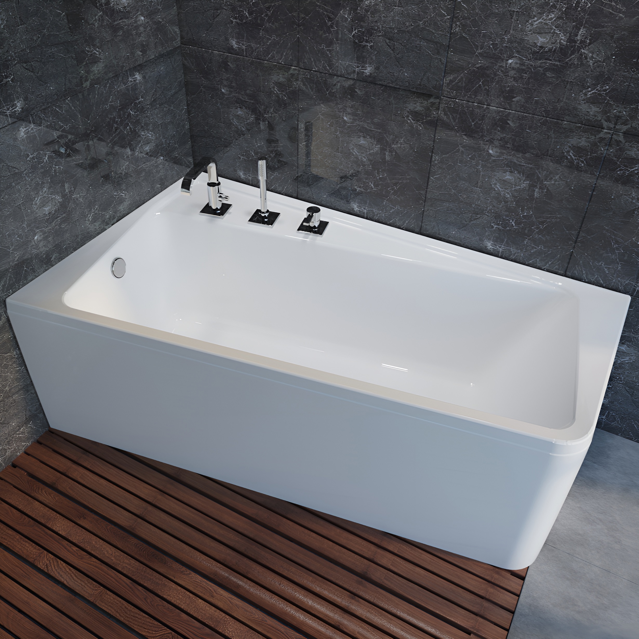 Изображение товара Ванна акриловая Marka One Direct 170x100 L Белая Левая 01дир1710л