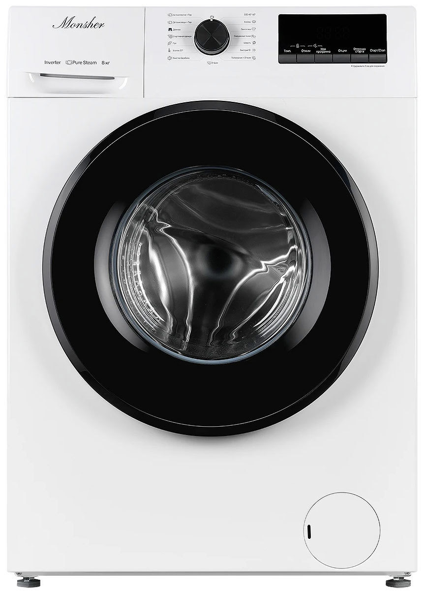 Изображение товара Стиральная машина Monsher Mwm 460 Blanc 59.50x85x46 см 8 кг цвет белый