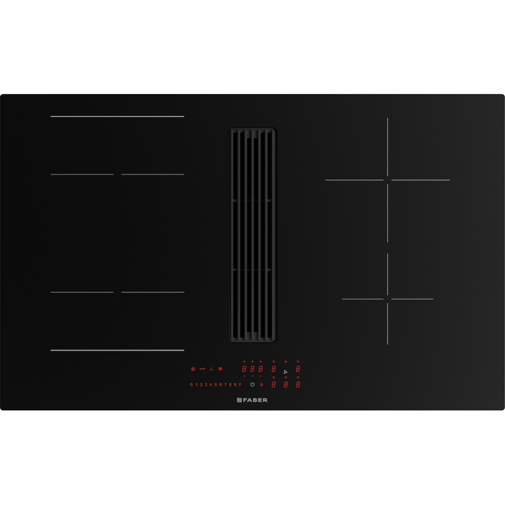 Изображение товара Индукционная варочная панель Faber GALILEO LINEAR F830 83 см 4 конфорки цвет черный