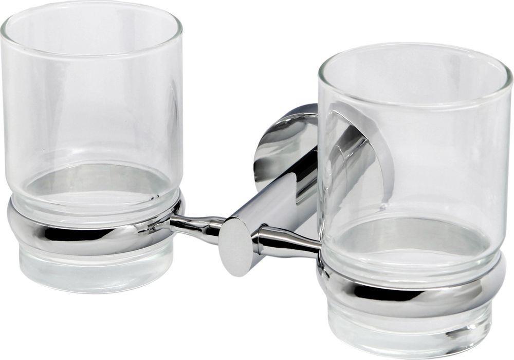 Изображение товара Держатель стакана для зубных щеток WasserKRAFT Oder K-3028D серебристый алюминий Германия