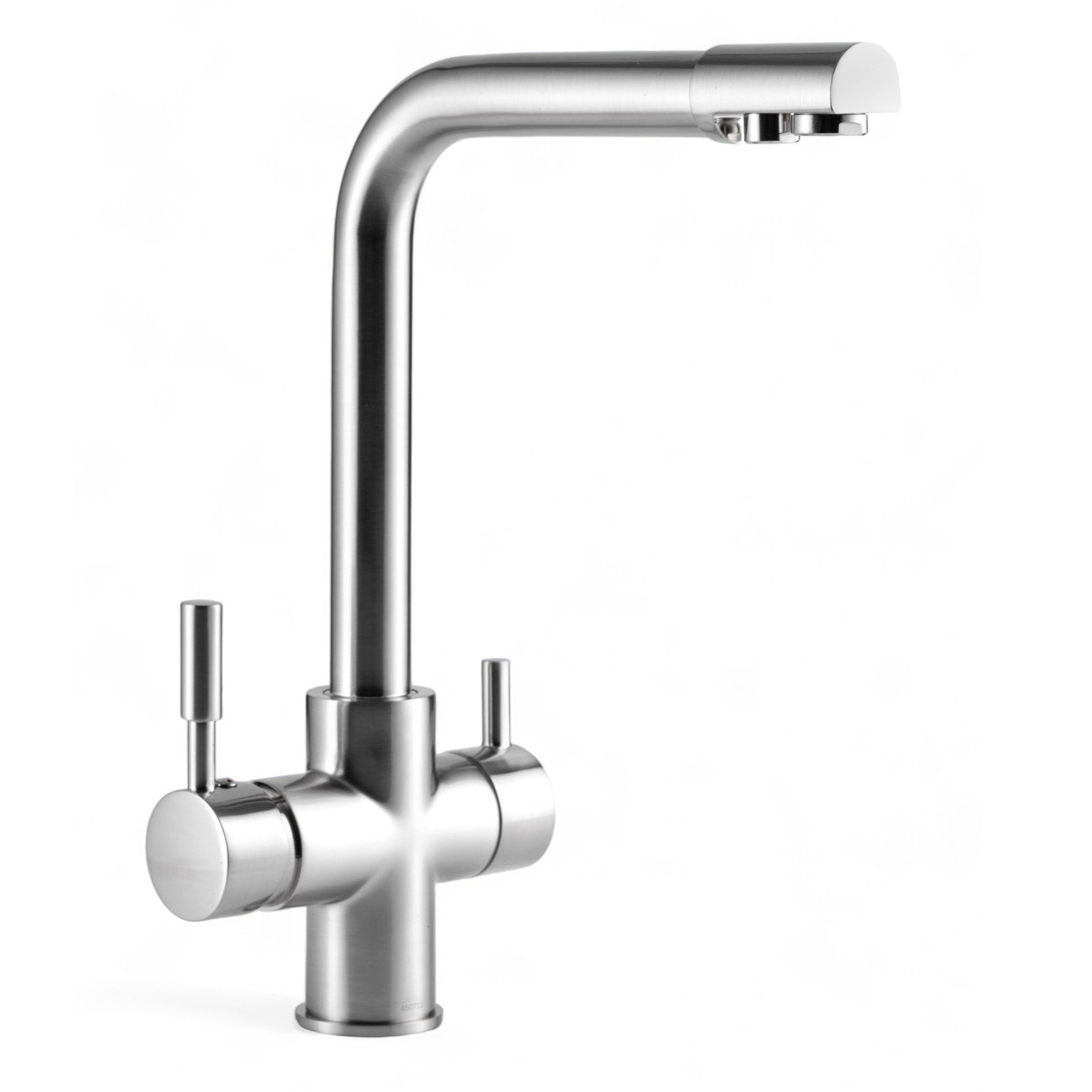 Изображение товара Смеситель для кухни Oute T653BL поворотный сатин с дивертором 31 см