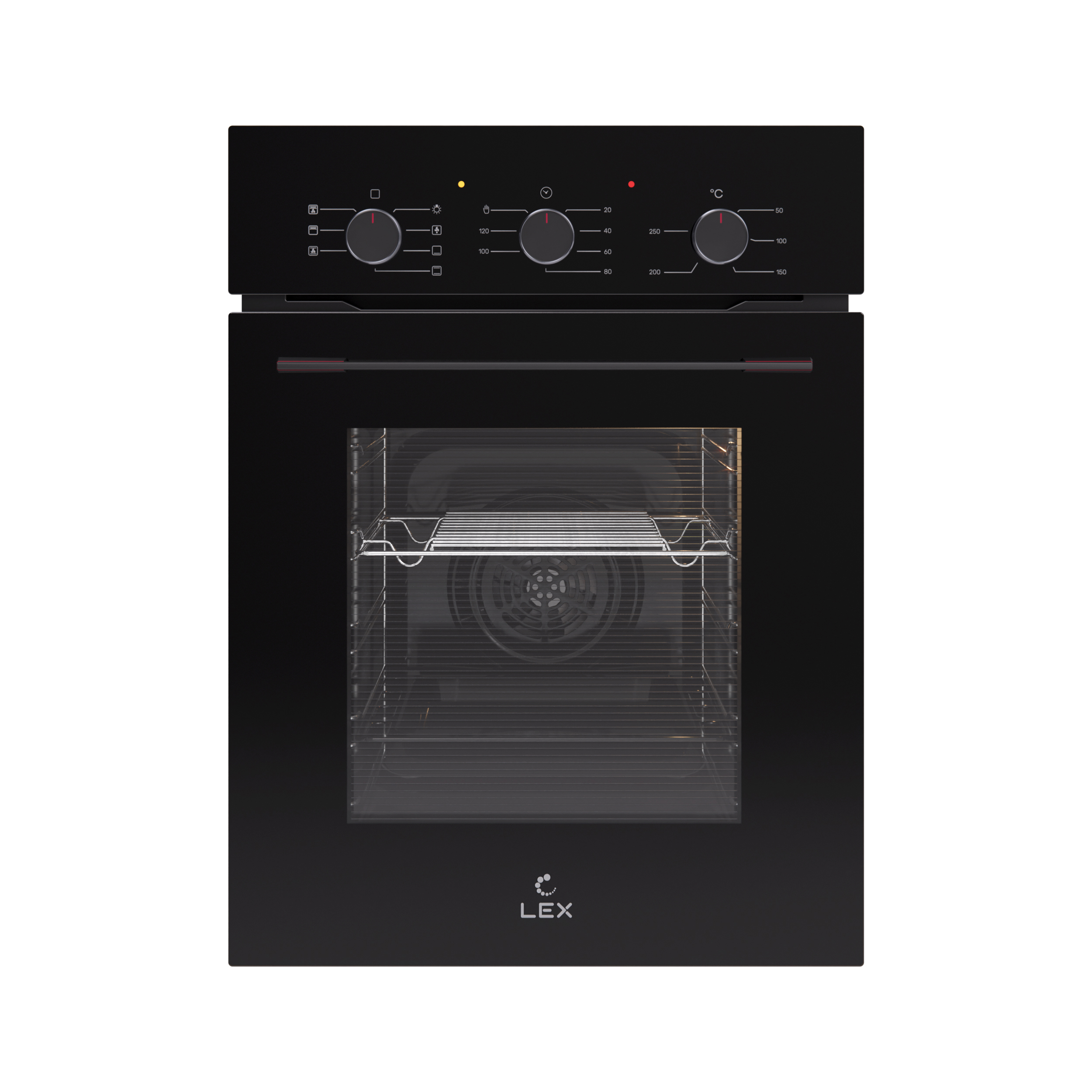Изображение товара Электрический встраиваемый духовой шкаф Lex EDM 4575 BBL 45x59.5x58 см черный