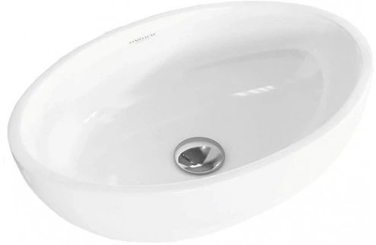 Изображение товара Раковина накладная Sanita luxe WB.CT/Ringo/53-N.Slim/WHT.G/S1 53см белая