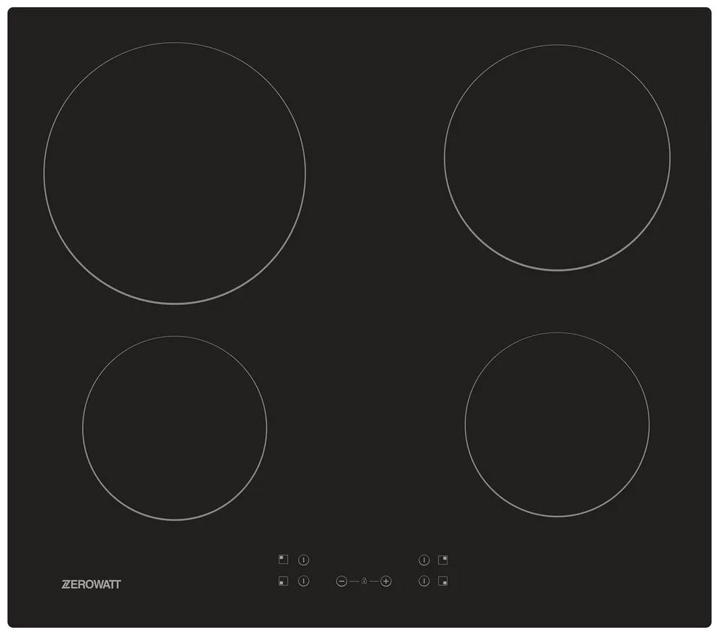 Изображение товара Электрическая варочная панель Zerowatt ZH64CBC 4 конфорки стеклокерамика