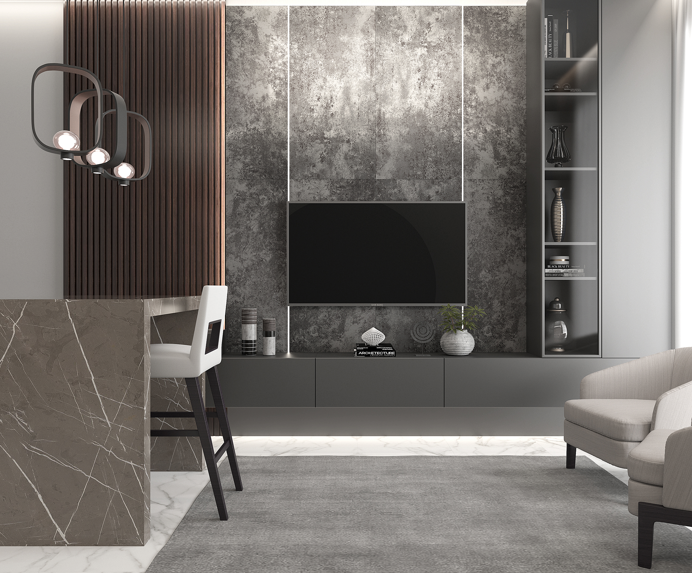 Изображение товара Керамогранит Laparet Milkiway Antracite x9999282578 60x120см 1.44 м² цвет антрацит, цена за упаковку