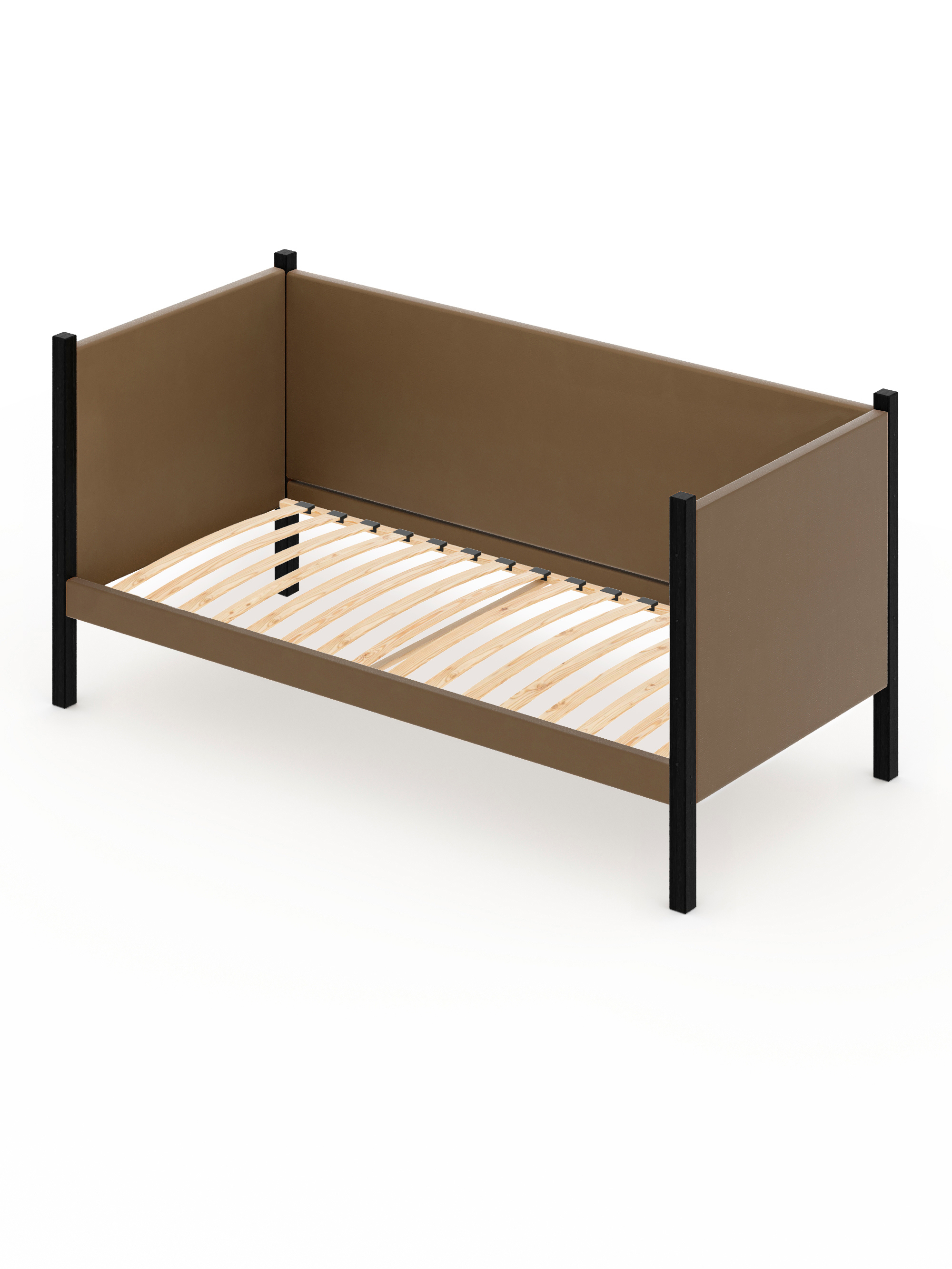 Изображение товара Кровать Solarius Тахта орто основание 100 x 101 x 190 см дерево цвет коричневый;черный оникс