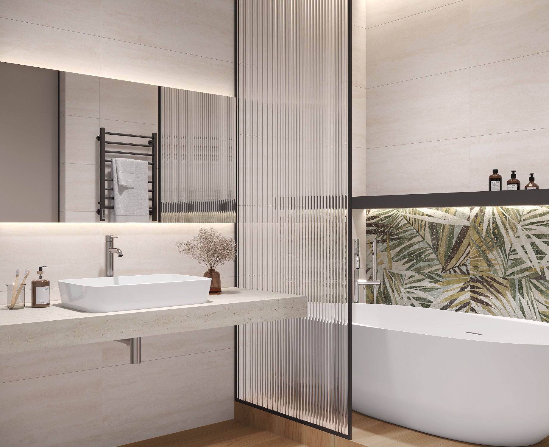 Изображение товара Настенная керамогранитная плитка Laparet Eternity Sand 80x40 см для стен