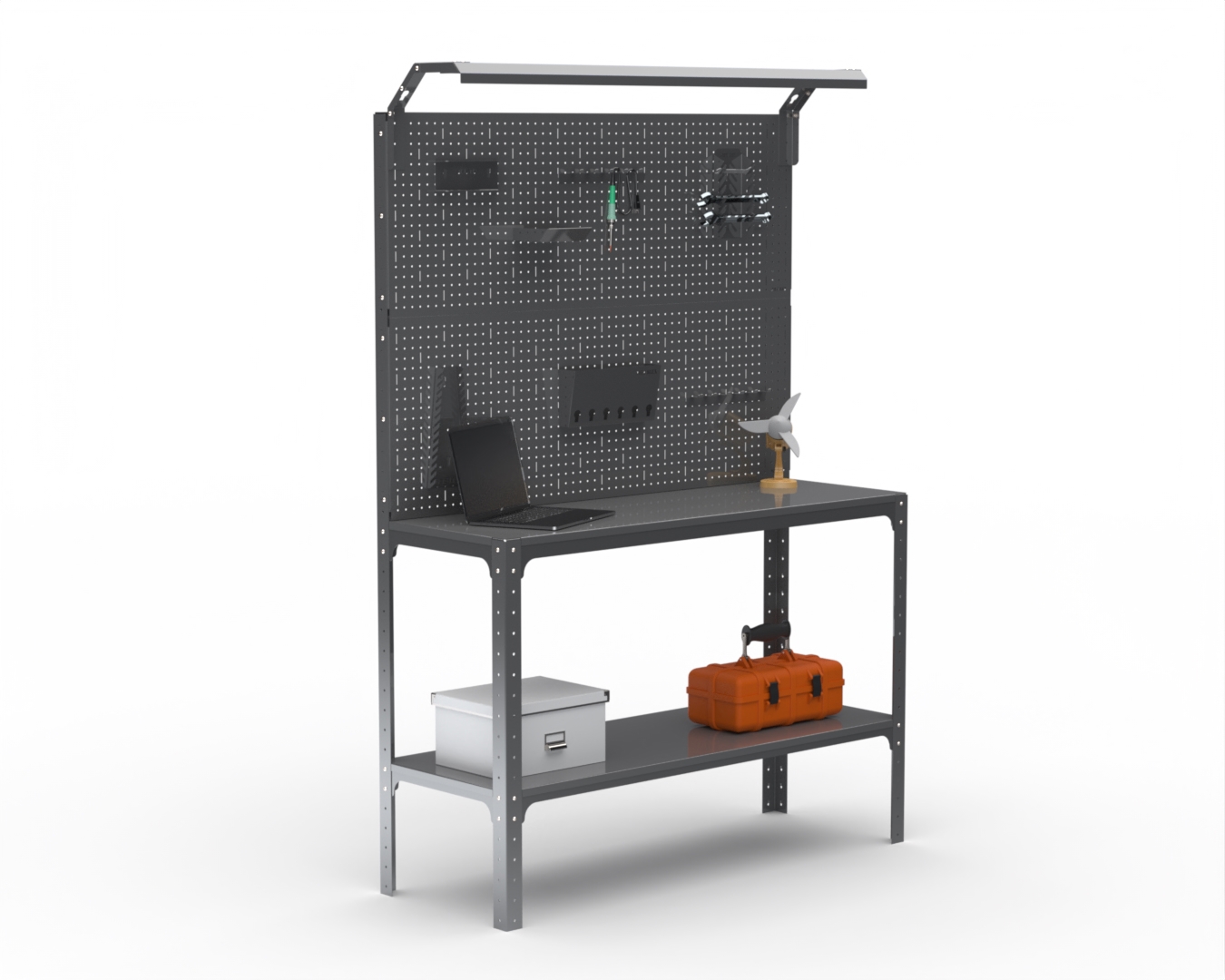 Изображение товара Стол-верстак Metalex 205352 950х1100х500 мм с освещением и перфопанелью