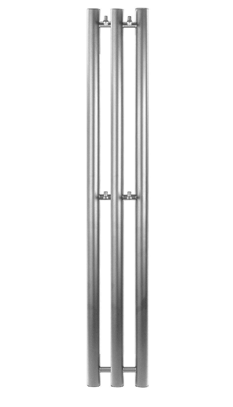 Изображение товара Полотенцесушитель электрический Secado Бергамо 3К R 170x1300 мм 300 Вт с терморегулятором I-образный цвет графит