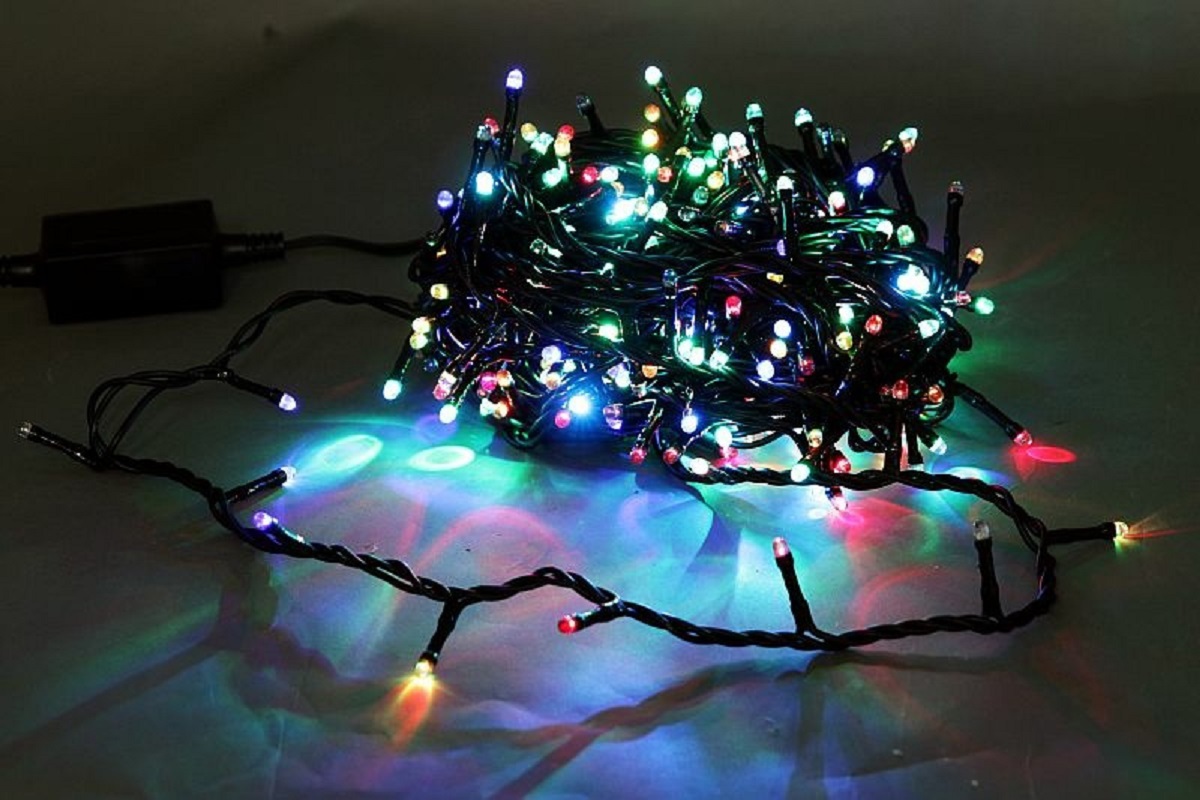 Изображение товара Электрогирлянда комнатная Sneha a-047r RGB 30 м 300 ламп разноцветная