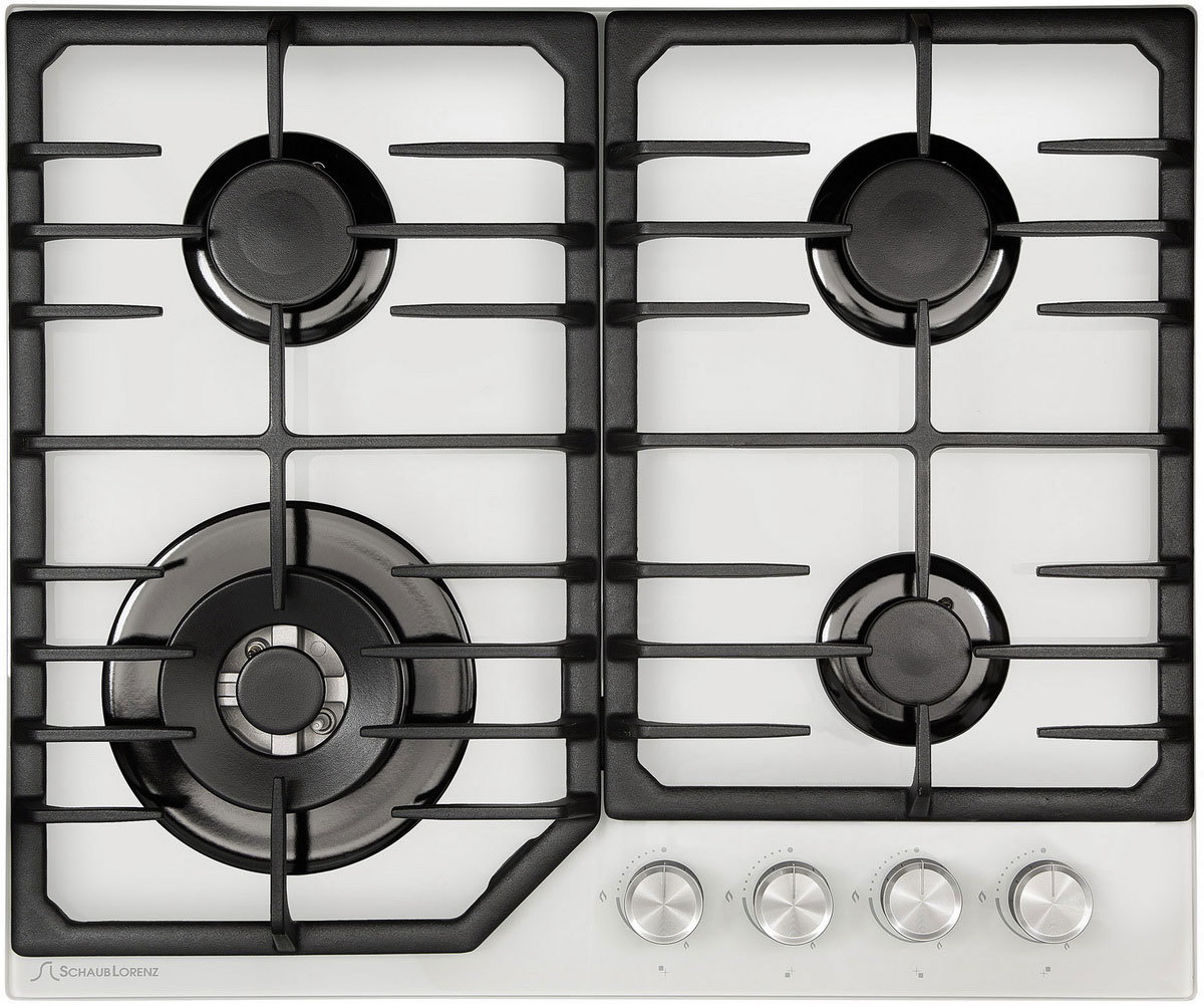 Изображение товара Газовая варочная панель Schaub lorenz SLK GL6018 61 см 4 конфорки цвет белый