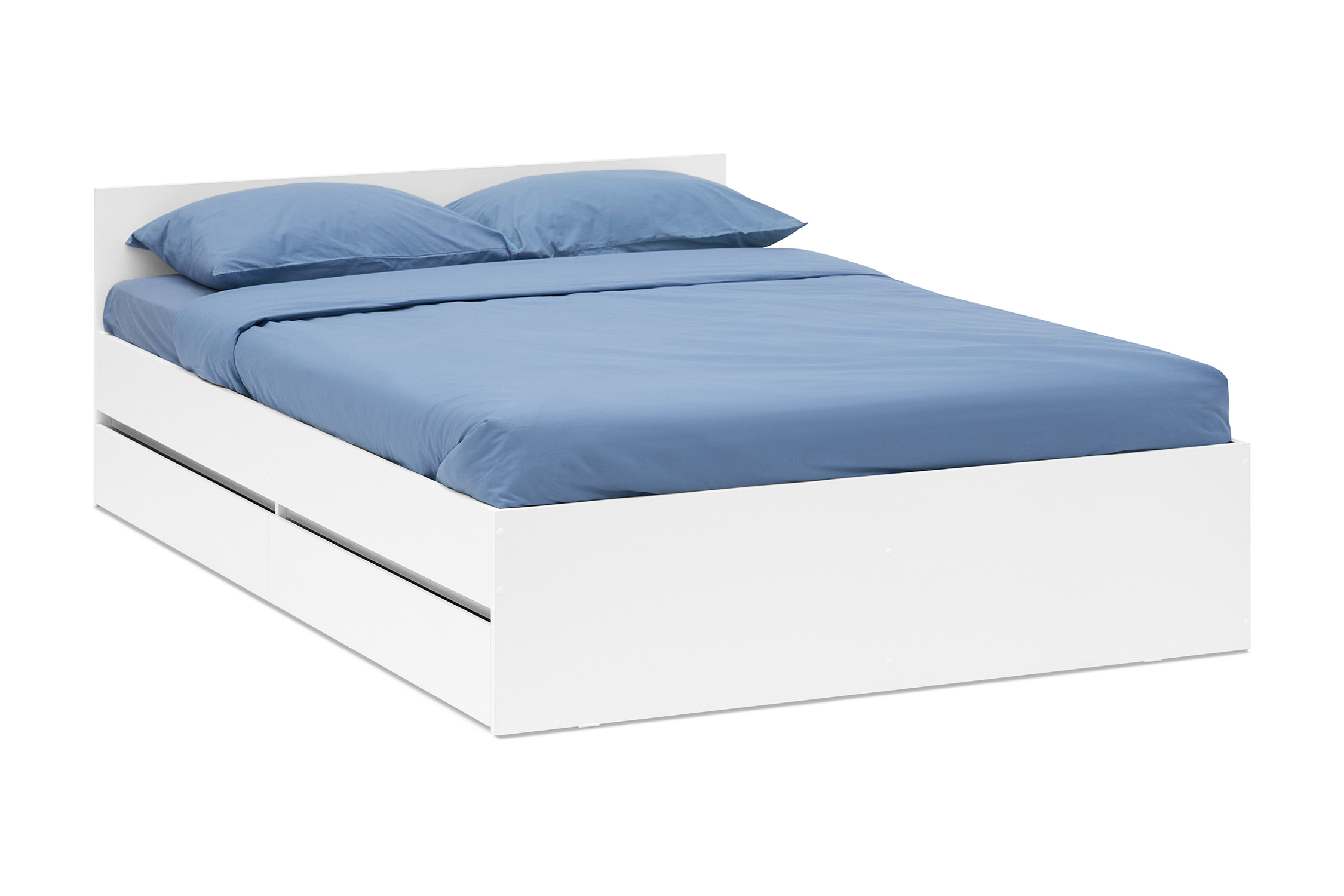 Изображение товара Кровать Нонтон 08-202090 163.4x67x203.2 см белый ЛДСП стильная