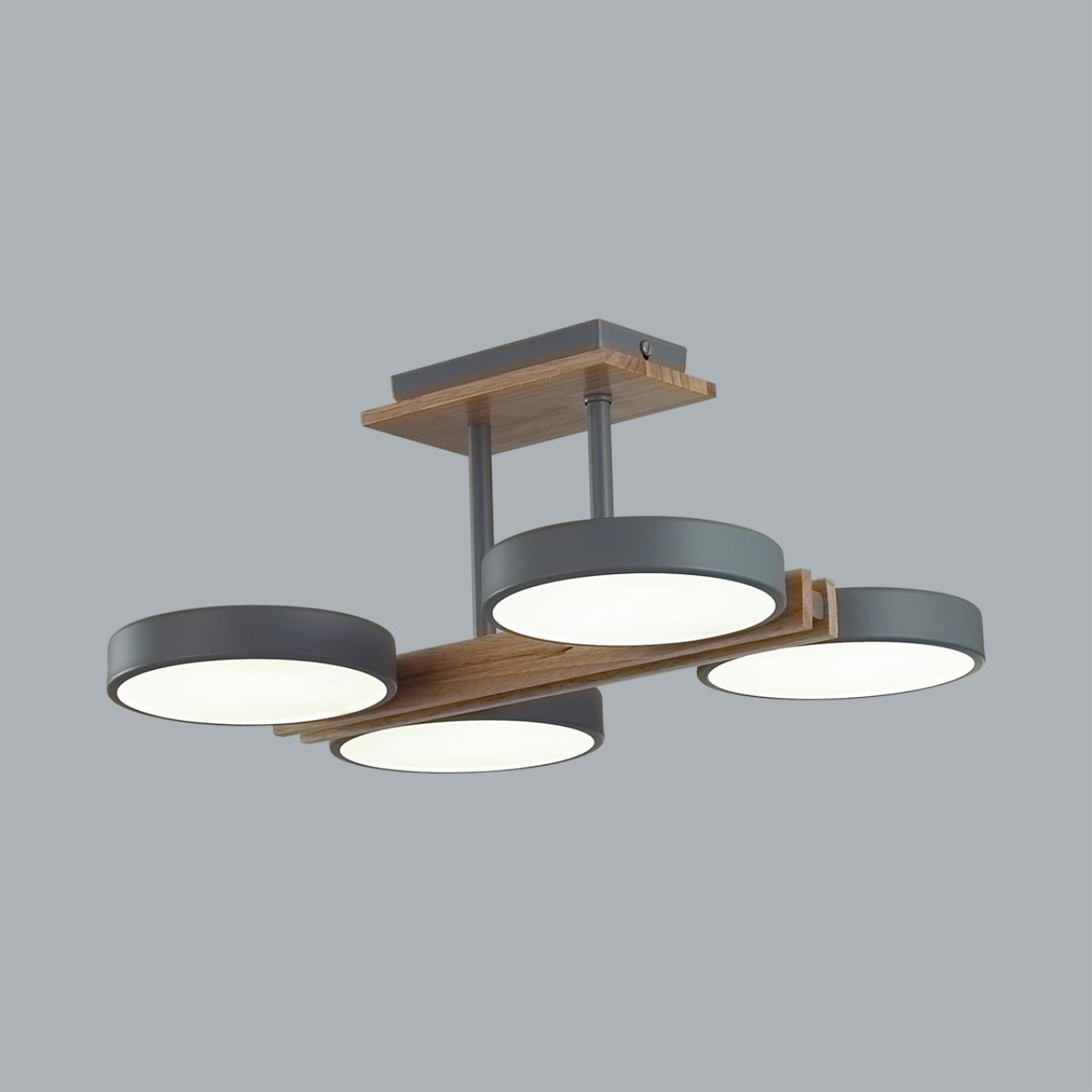 Изображение товара Люстра на штанге светодиодная Lumion Ledio 8031/72cl 21 м² нейтральный белый свет цвет серый