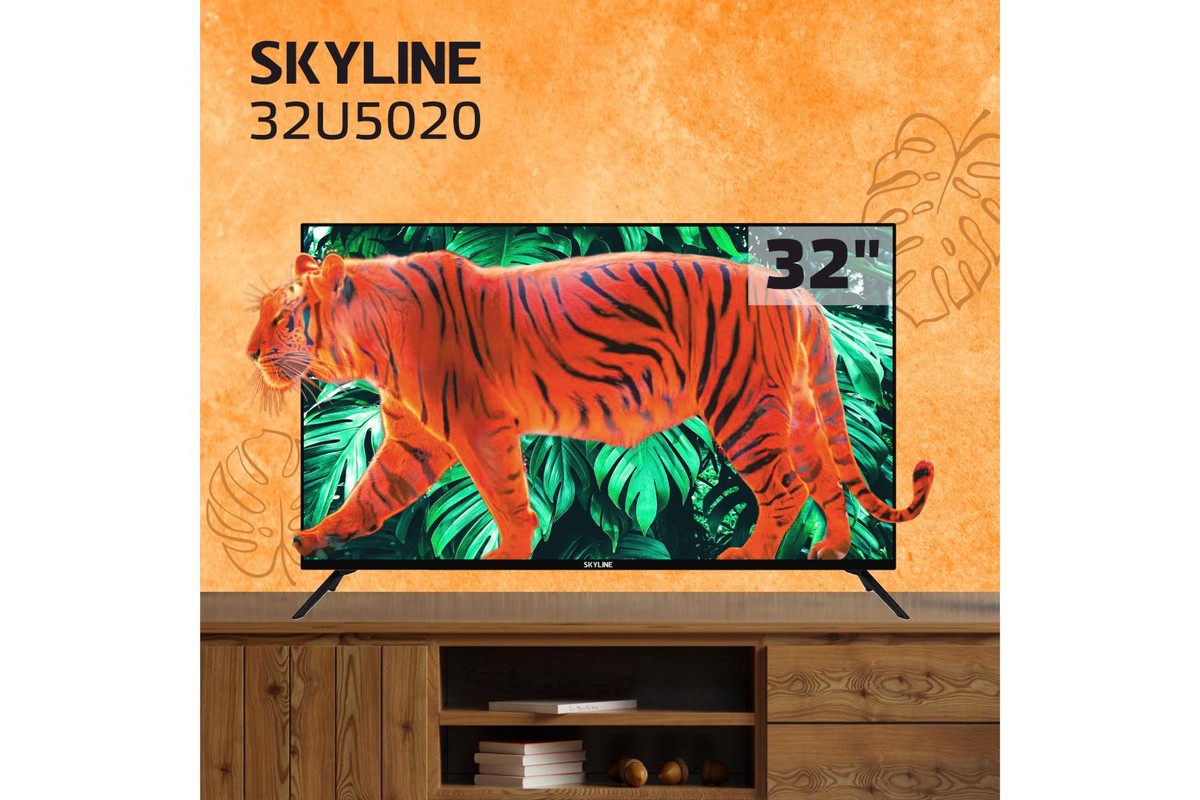 Изображение товара Телевизор Skyline 32U5020 32 диагональ HD Ready светодиодный безрамочный черный