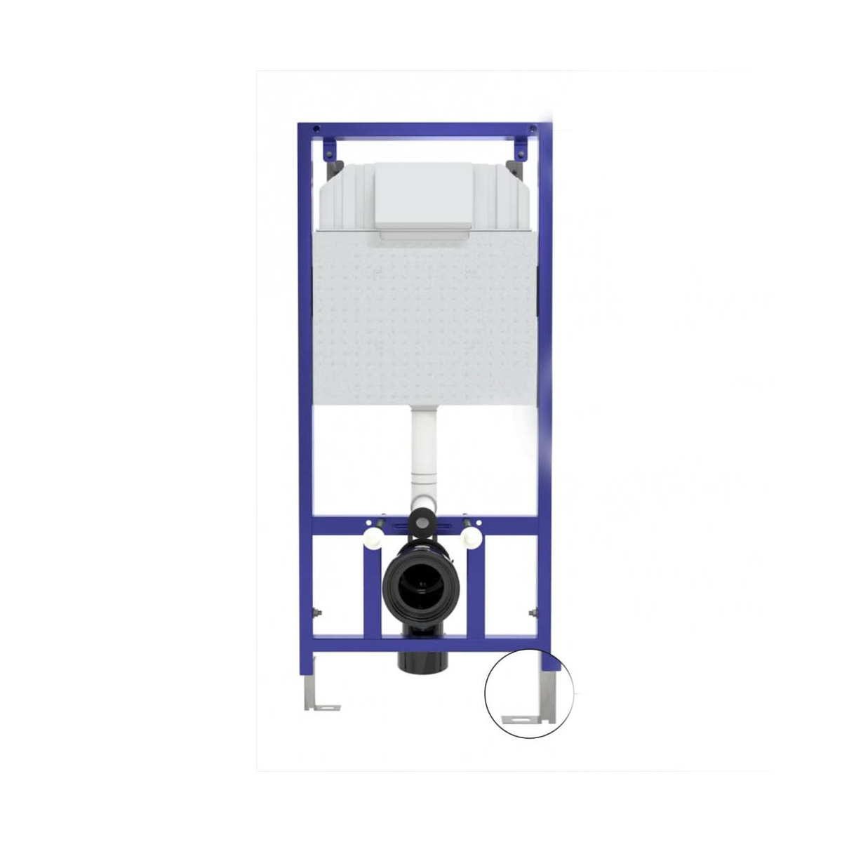 Изображение товара Инсталляция Berges Novum для скрытого монтажа унитаза без кнопки 10 лет гарантии