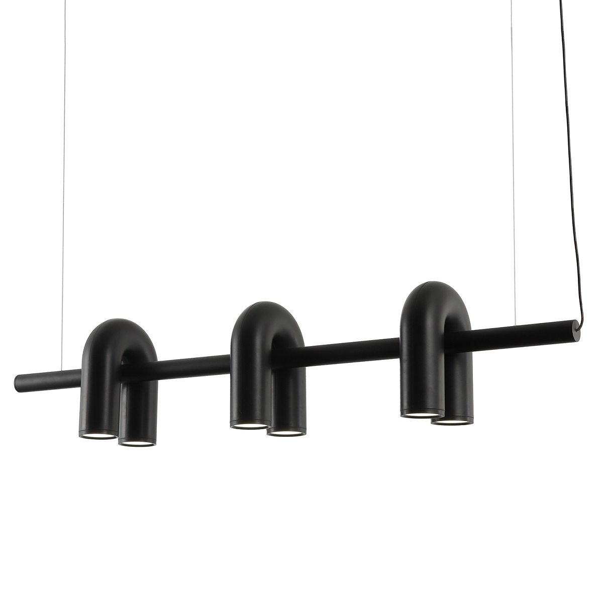Изображение товара Люстра подвесная светодиодная Kink Light Канти 15 м² черный