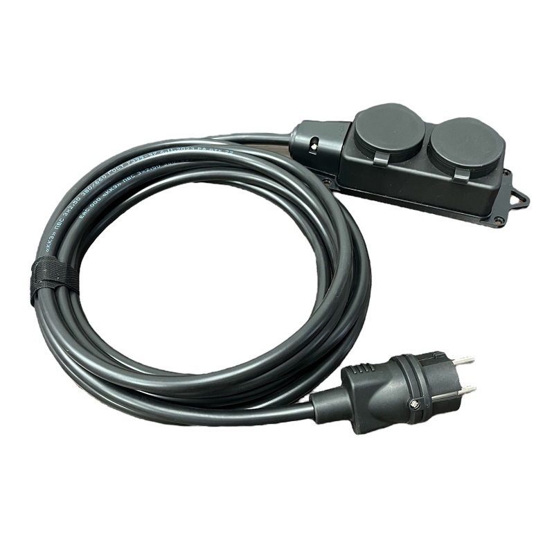 Изображение товара Удлинитель-шнур силовой Itok i-connect-SU-PVS-310-2-44-40 2 розетки с заземлением 3x1 мм 40 м 2200 Вт цвет черный