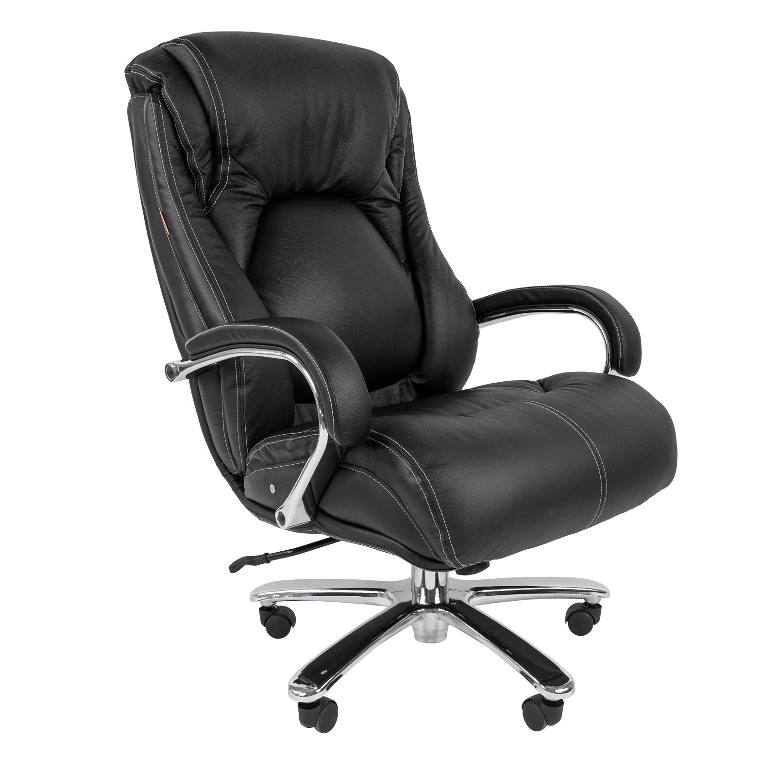 Изображение товара Кресло руководителя Chairman 402 77x123x74 см в натуральной коже черное