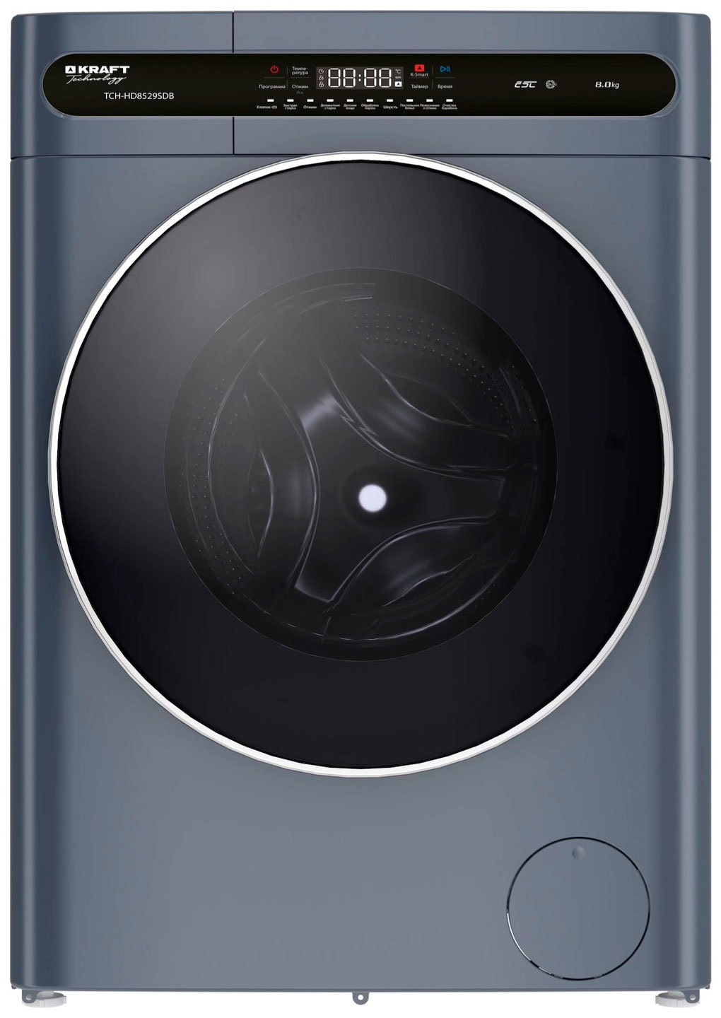 Изображение товара Стиральная машина Kraft TCH-HD8529SDB 8 кг 1400 об/мин серый