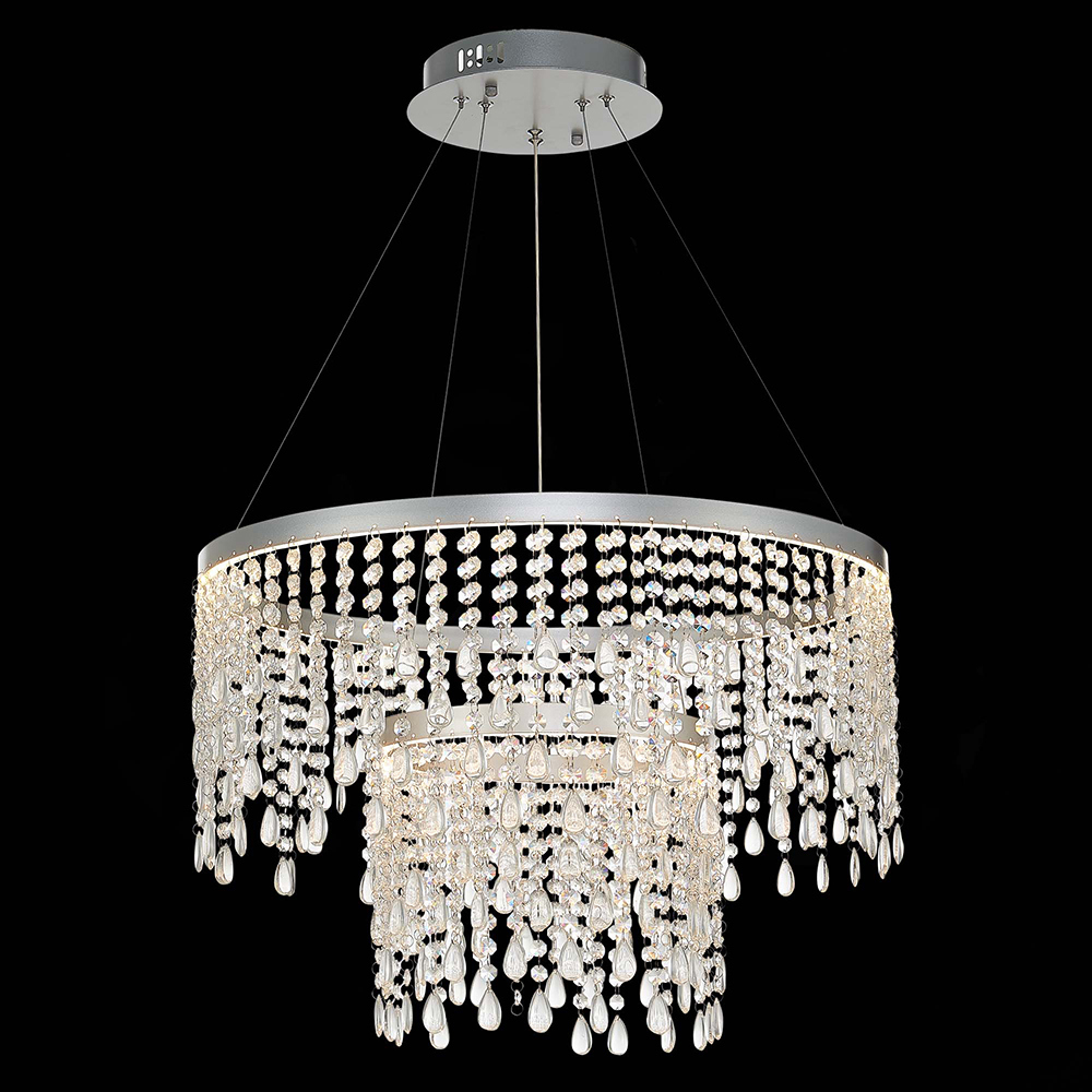 Изображение товара Люстра подвесная светодиодная ST LUCE SL6201.103.55 серебристая 55W регулируемый цвет