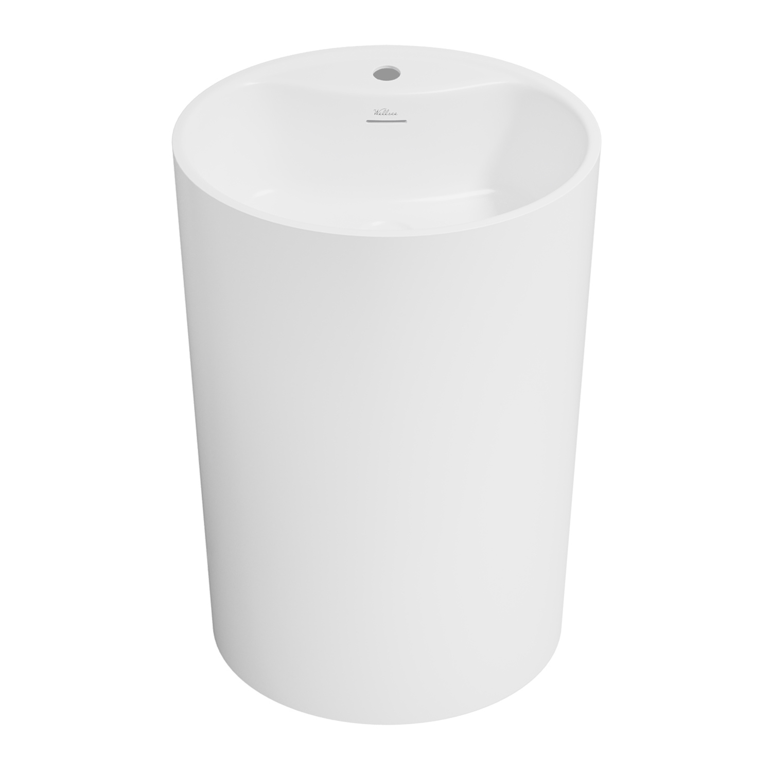 Изображение товара Акриловая напольная раковина Wellsee Coquillage 50 см белая глянец