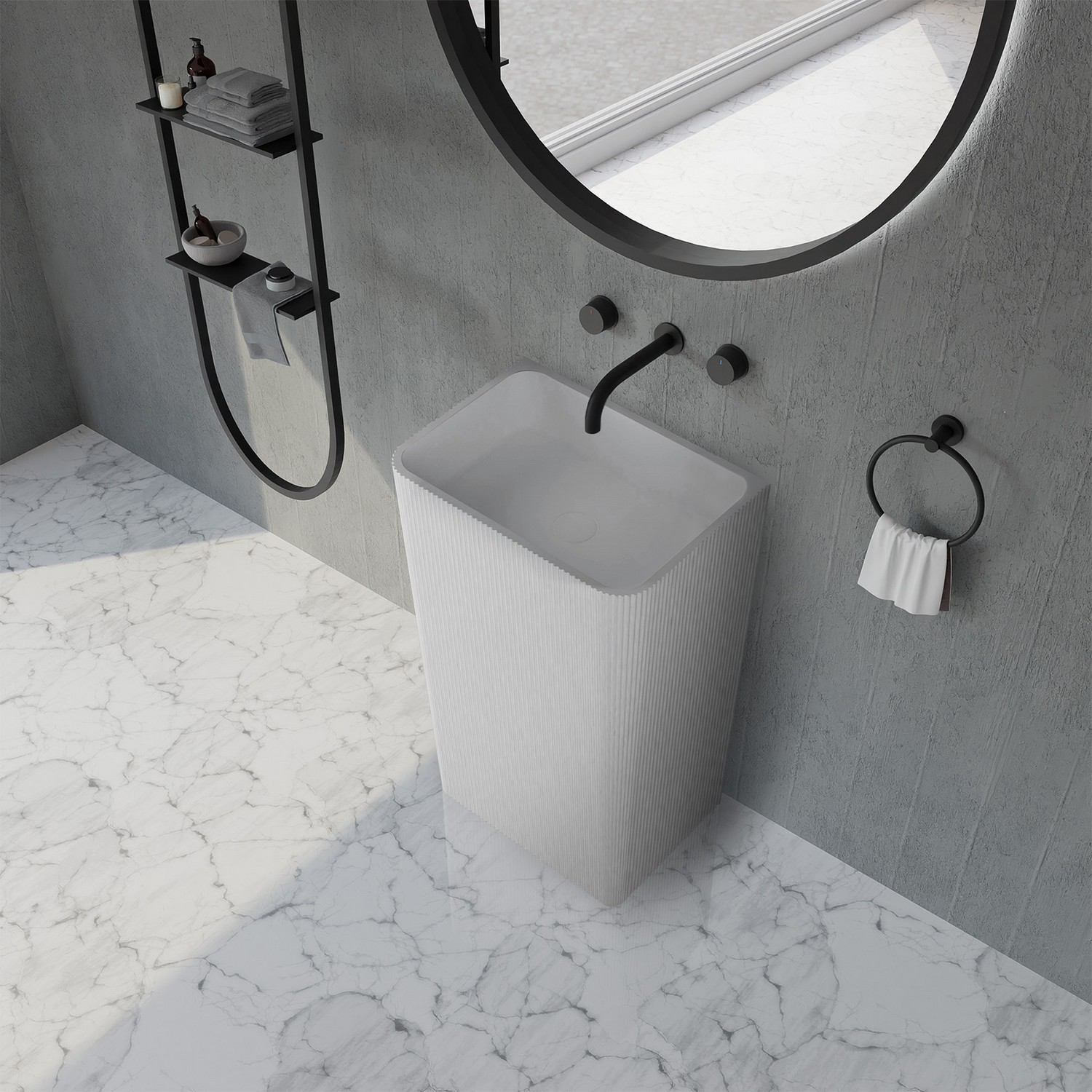 Изображение товара Раковина Abber stein AS2505-H 50см цвет белый