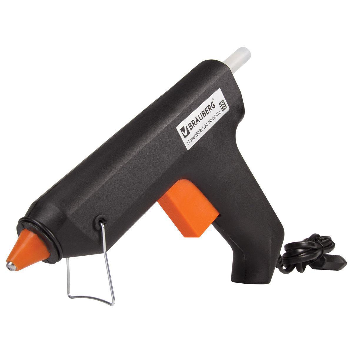 Изображение товара Клеевой пистолет BRAUBERG 670325 11мм 100 Вт для творчества и ремонта