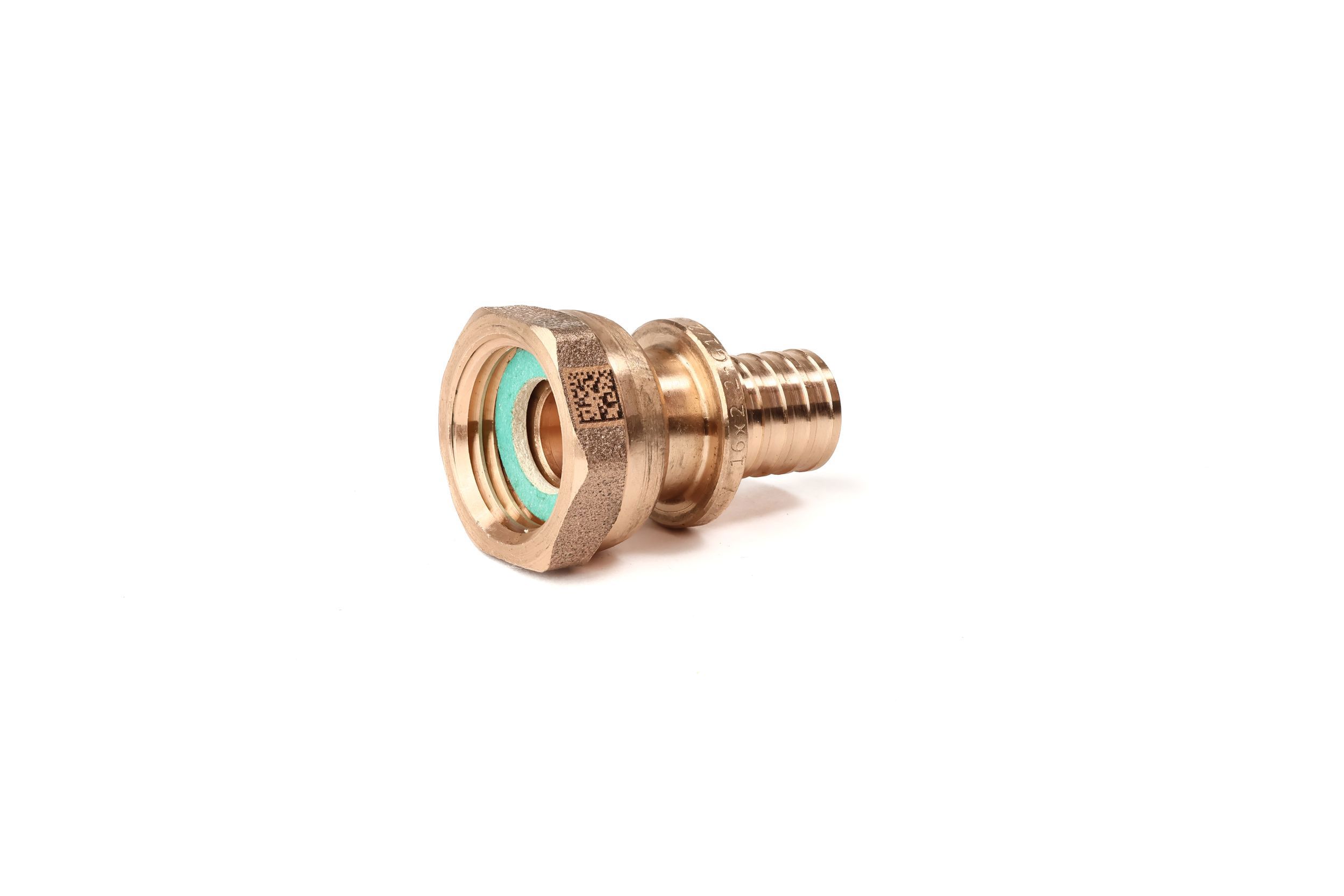 Изображение товара Переходник с накидной гайкой Рехау 1/2x16 мм бронза для водоснабжения и отопления