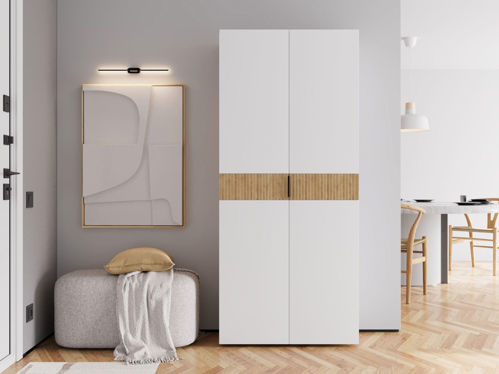 Изображение товара Шкаф Правила мебели 80x183x35 см ЛДСП цвет белый