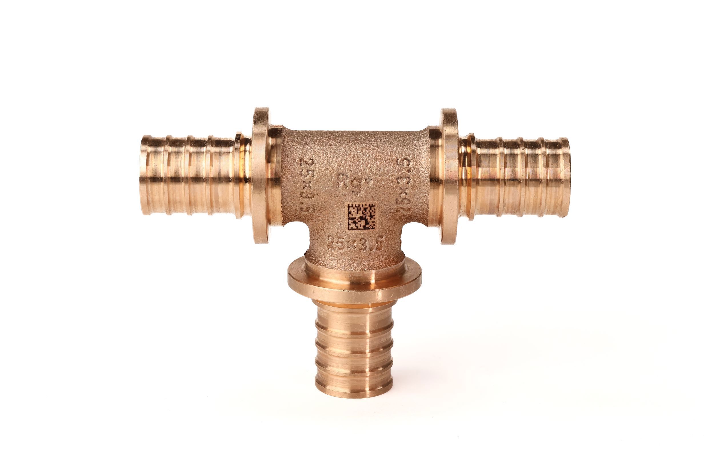 Изображение товара Тройник бронза 25x25x25 мм для систем водоснабжения и отопления Рехау