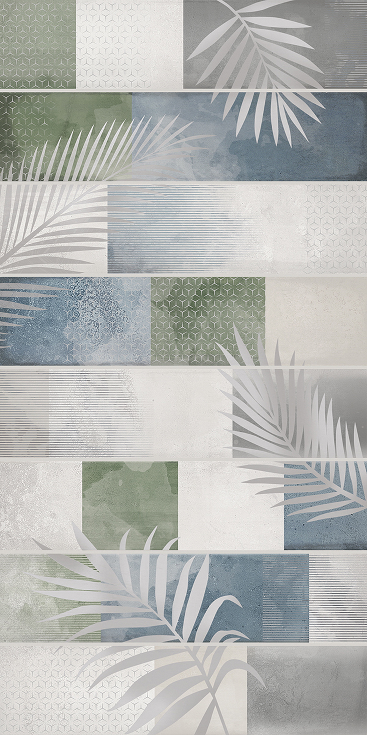 Изображение товара Керамическая плитка Azori Bricks 63x31,5 см мультиколор для стен интерьерное оформление