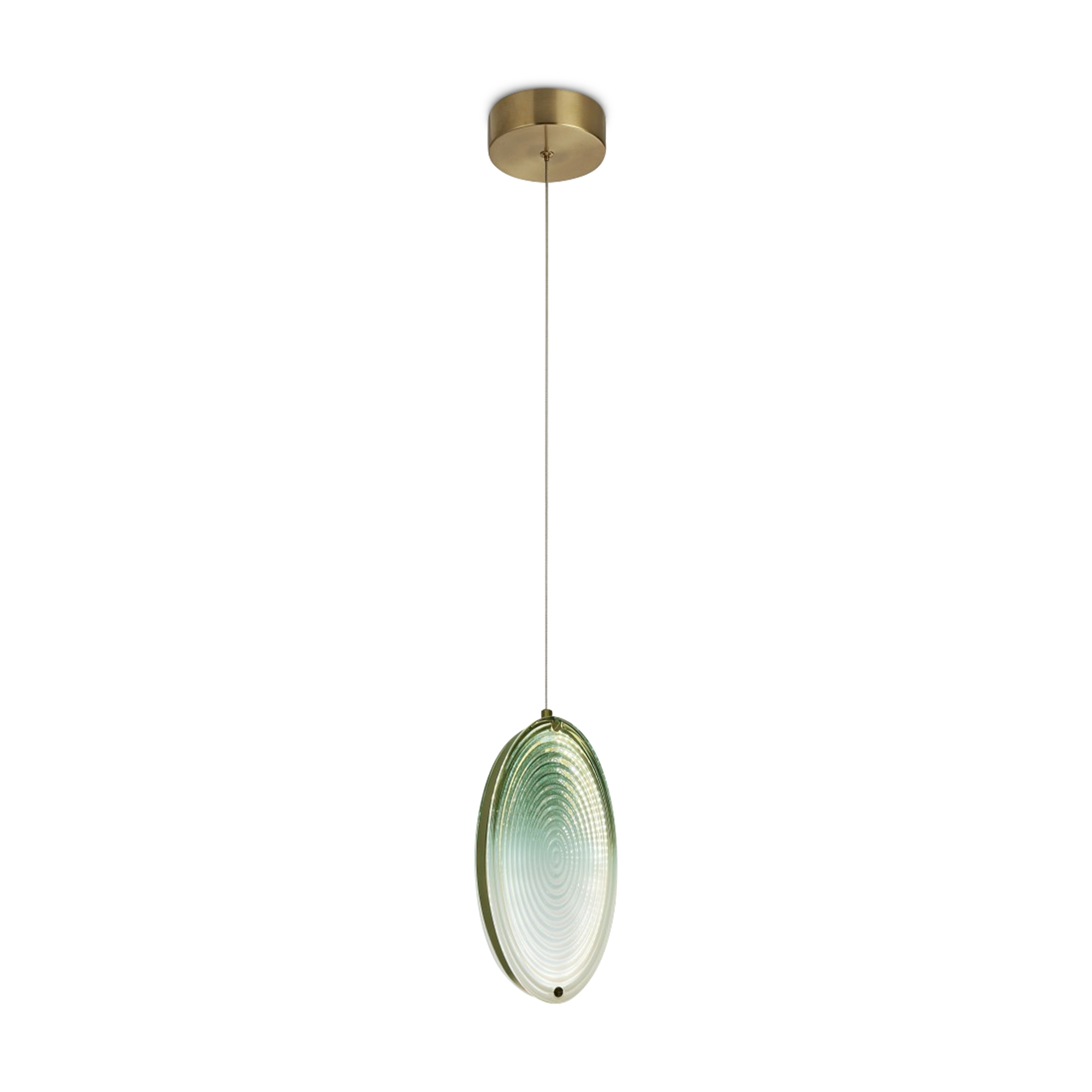 Изображение товара Светильник подвесной светодиодный Freya Lolli Fr6139pl-l8bs1 5 м² теплый белый (желтый) свет цвет латунь