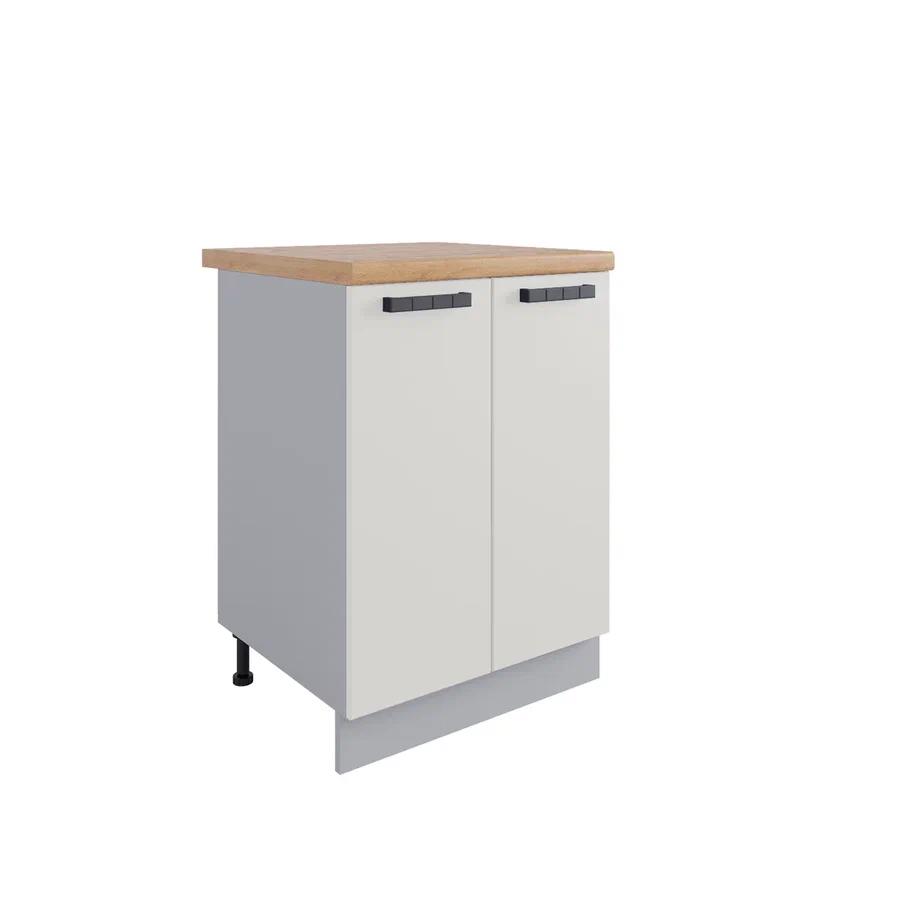 Изображение товара Кухонный шкаф ДСВ МЕБЕЛЬ Nova 60x81.6x60 см ЛДСП белый серый напольный