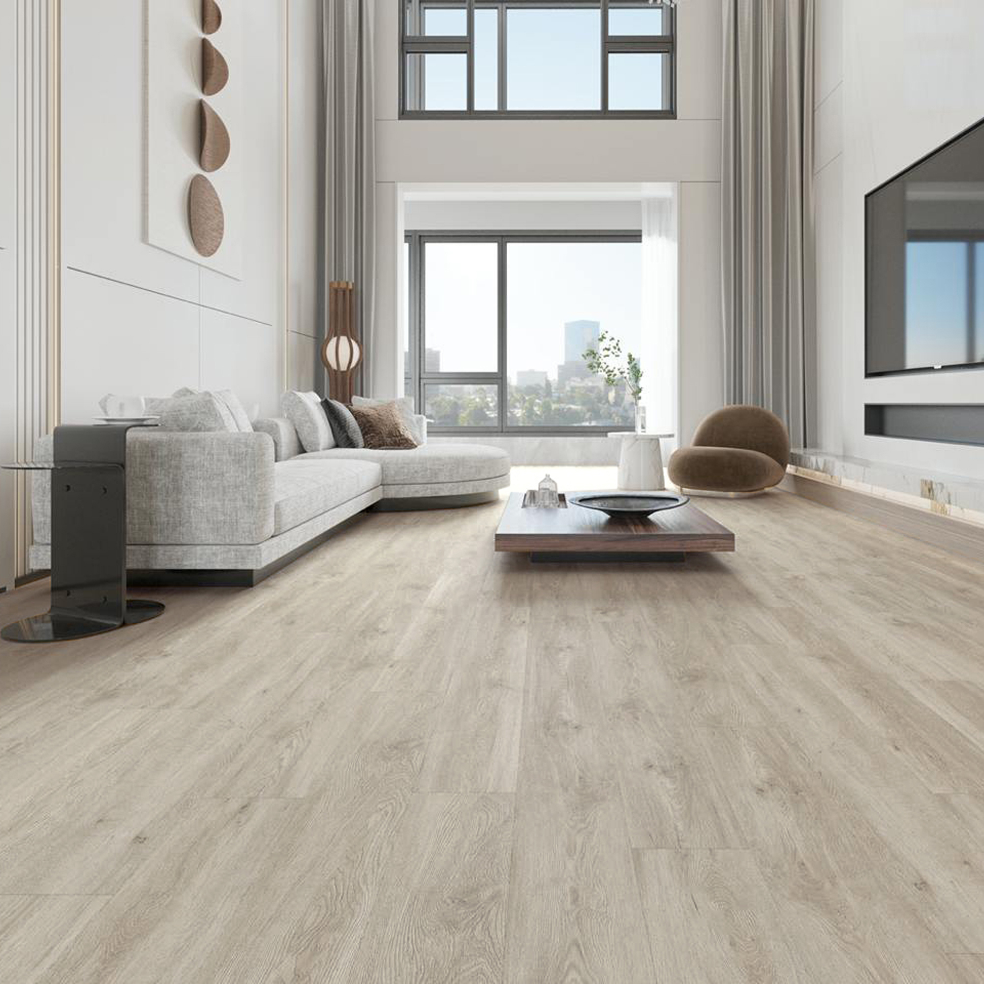 Изображение товара SPC плитка I-Floors Basic Дуб Боярд, водостойкий виниловый пол 4.2 мм, 122х18.4 см
