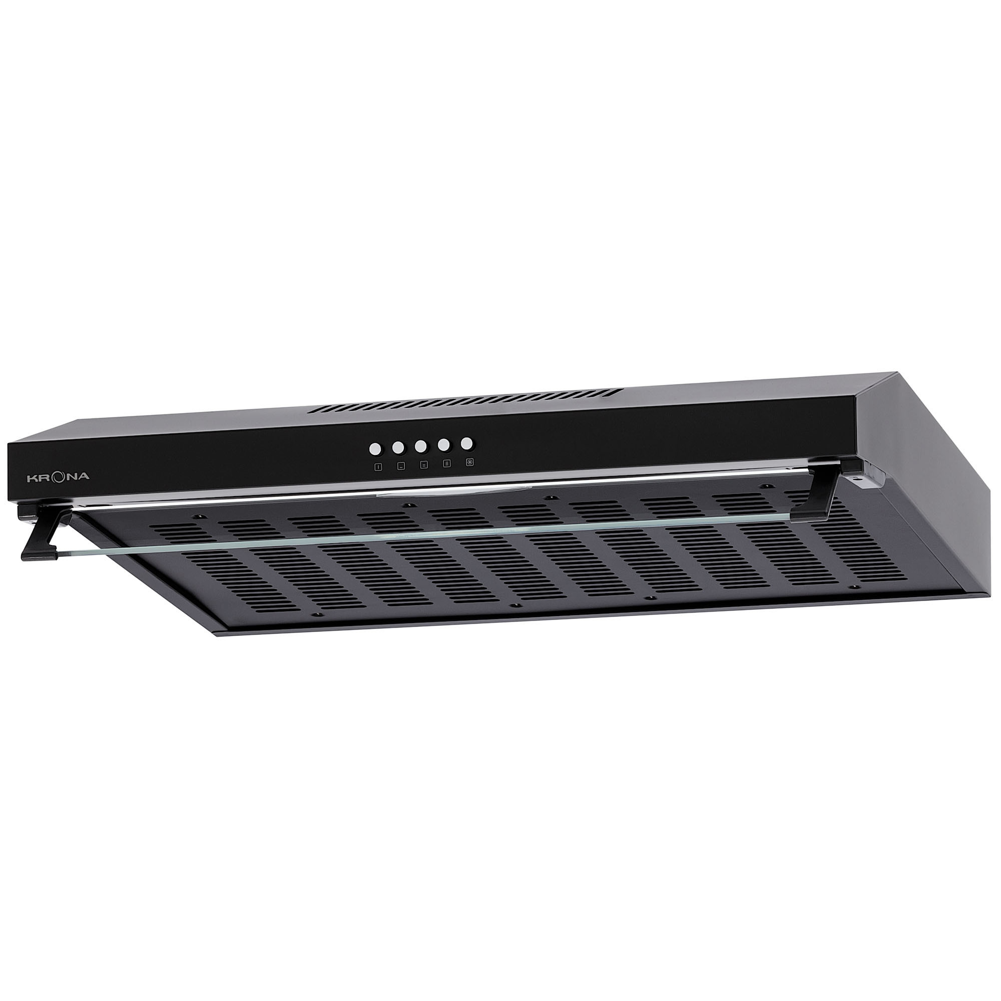 Изображение товара Встраиваемая вытяжка Krona Osten 600 черная 245 м3/ч энергосберегающие LED лампы