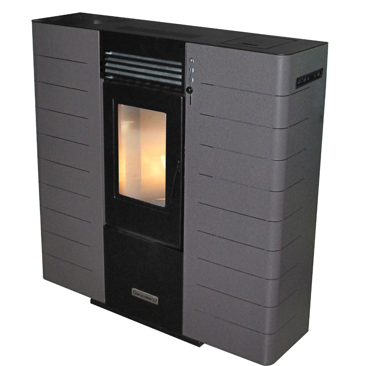 Изображение товара Электрокамин пеллетный CENTROMETAL ZS10-S 12000 Вт с Wi-Fi автоматикой