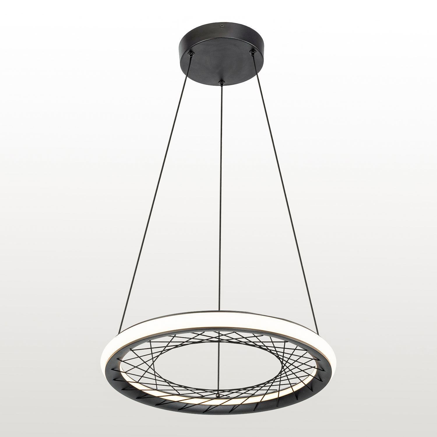 Изображение товара Люстра подвесная Lussole LSP-7305 черный акрил белый свет